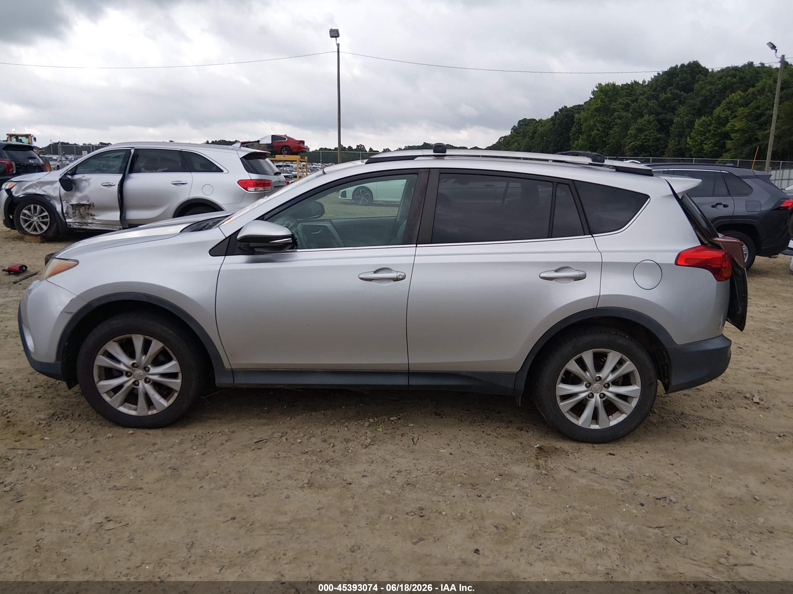 2013 Toyota Rav4 Limited Silver vin: 2T3DFREV2DW017005