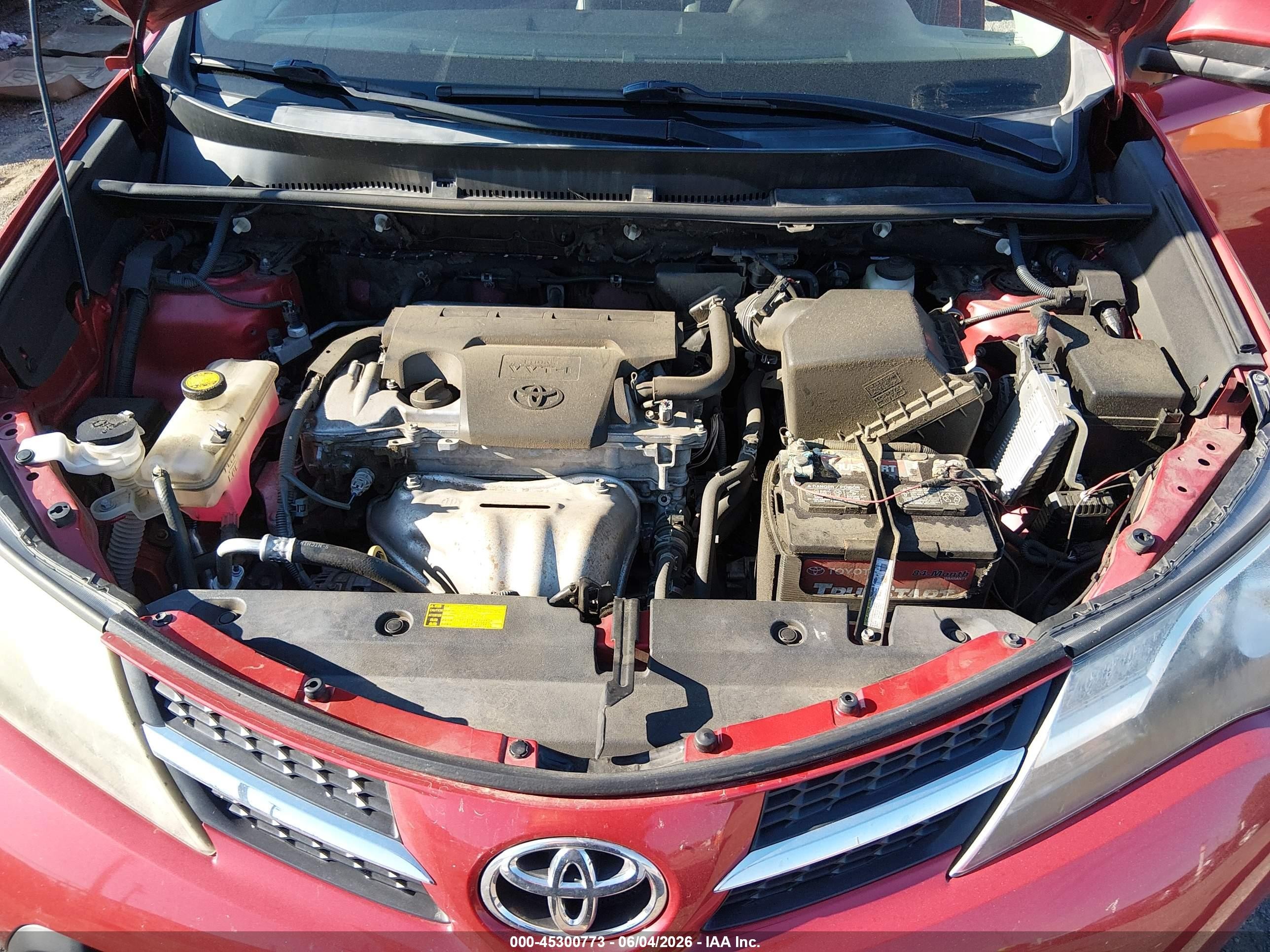 2013 Toyota Rav4 Limited Burgundy vin: 2T3DFREV2DW057729