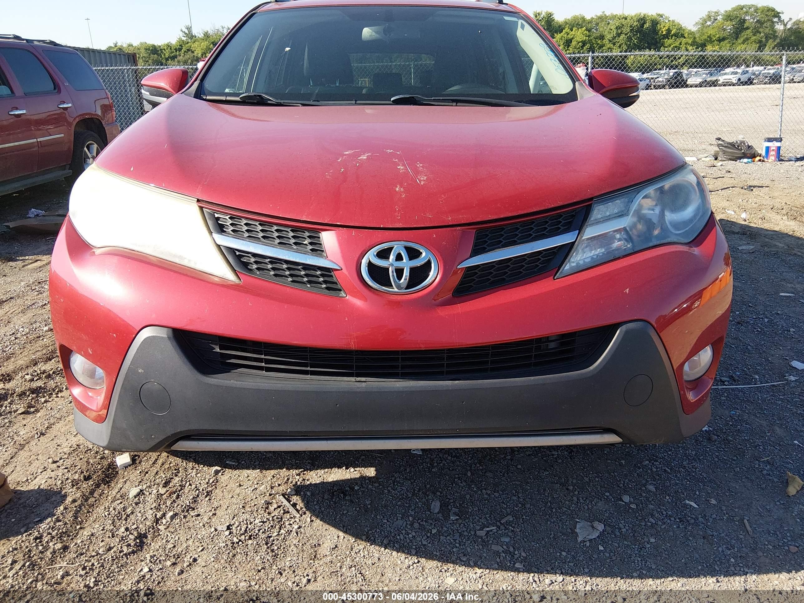 2013 Toyota Rav4 Limited Burgundy vin: 2T3DFREV2DW057729