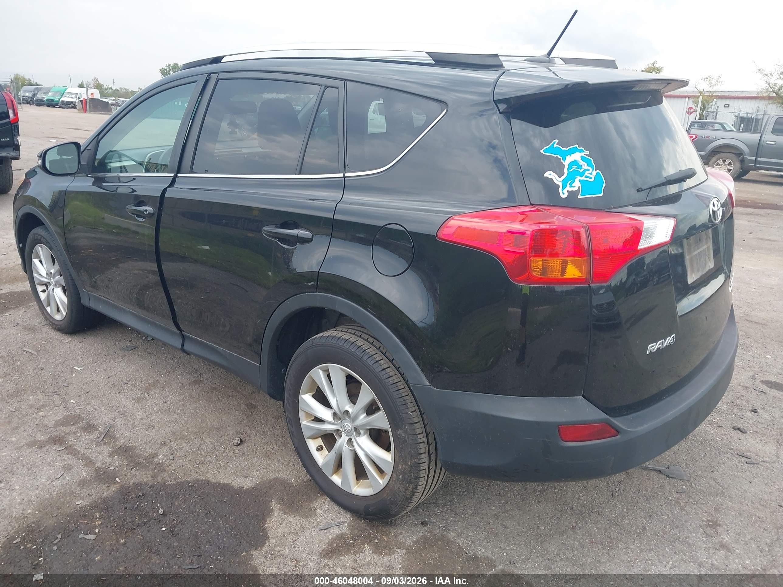 2013 Toyota Rav4 Limited Black vin: 2T3DFREV2DW058881
