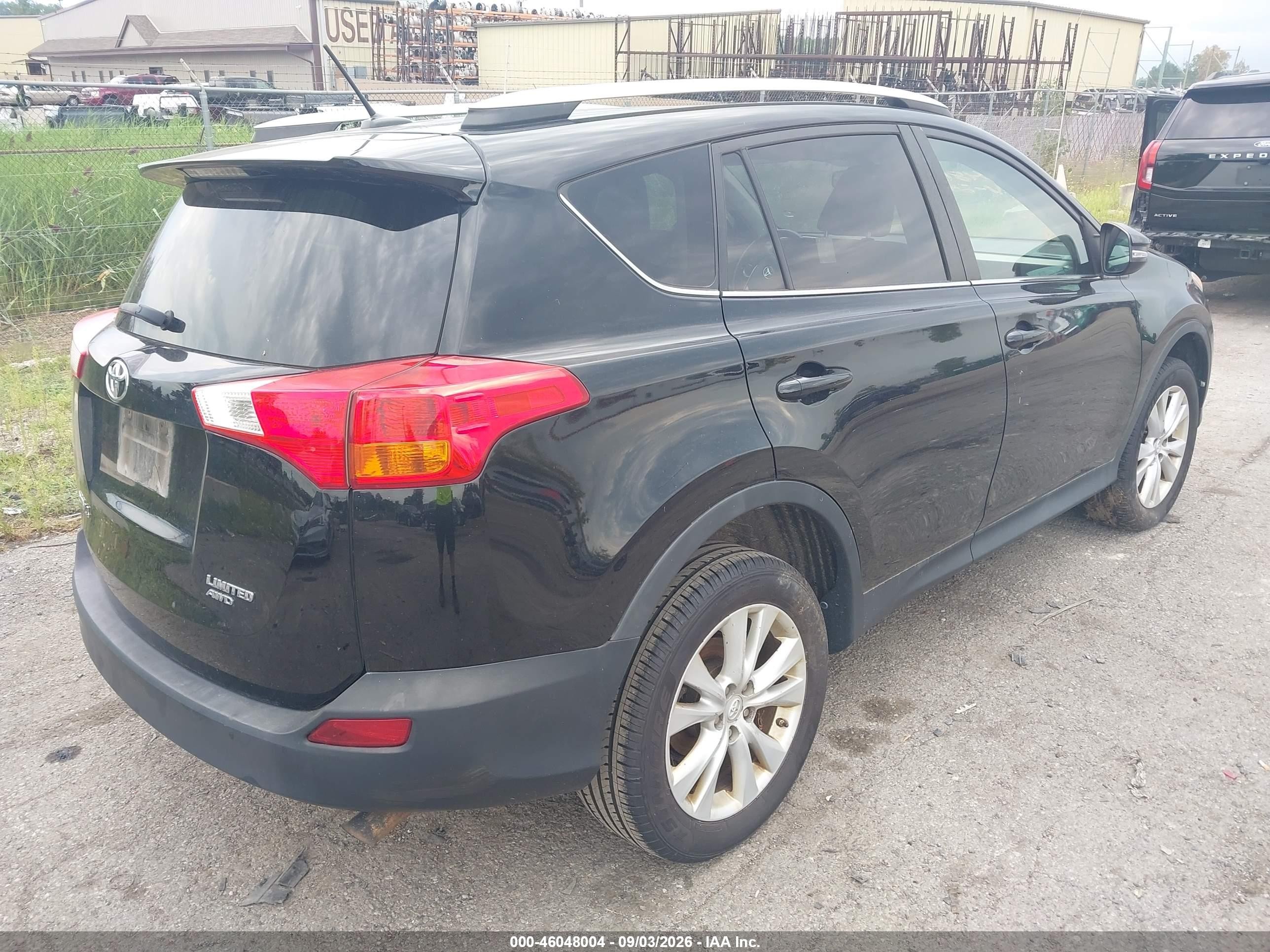 2013 Toyota Rav4 Limited Black vin: 2T3DFREV2DW058881