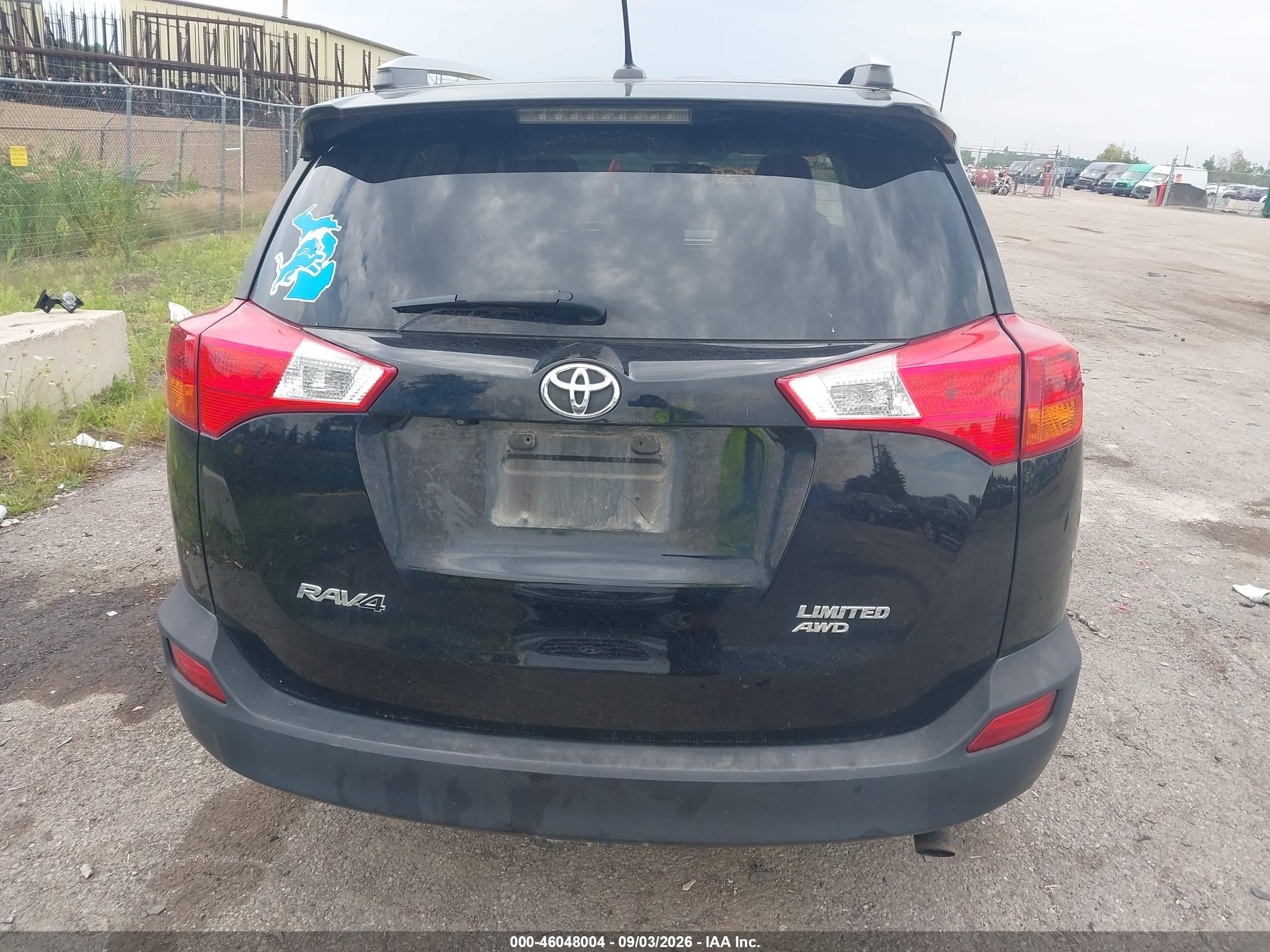 2013 Toyota Rav4 Limited Black vin: 2T3DFREV2DW058881