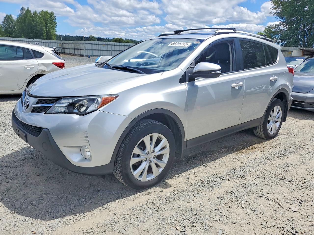 2013 Toyota Rav4 Limited Silver vin: 2T3DFREV2DW093016