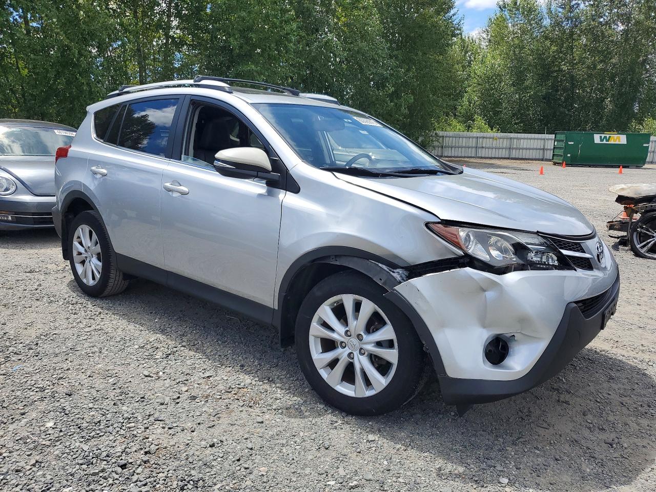 2013 Toyota Rav4 Limited Silver vin: 2T3DFREV2DW093016