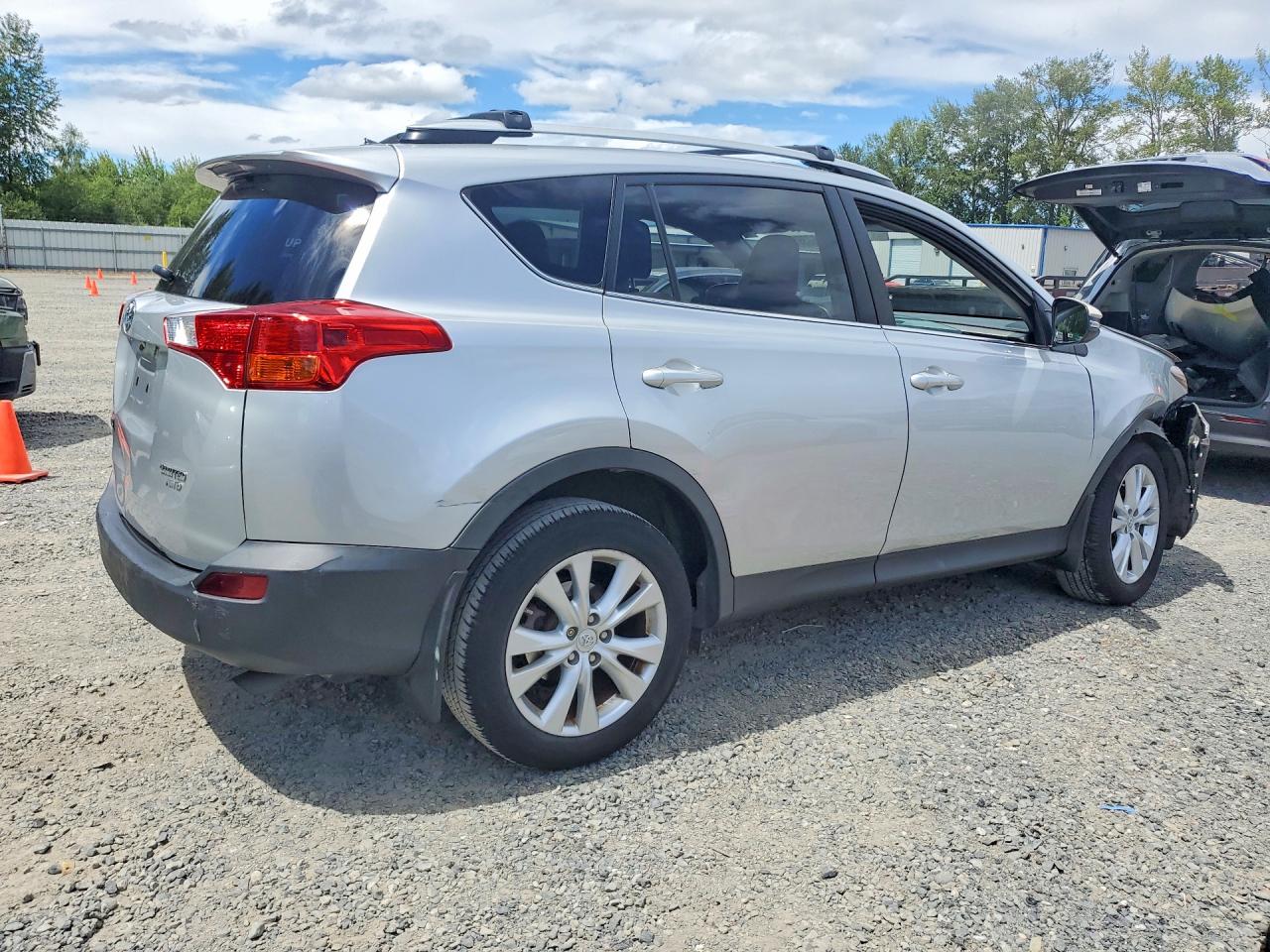 2013 Toyota Rav4 Limited Silver vin: 2T3DFREV2DW093016
