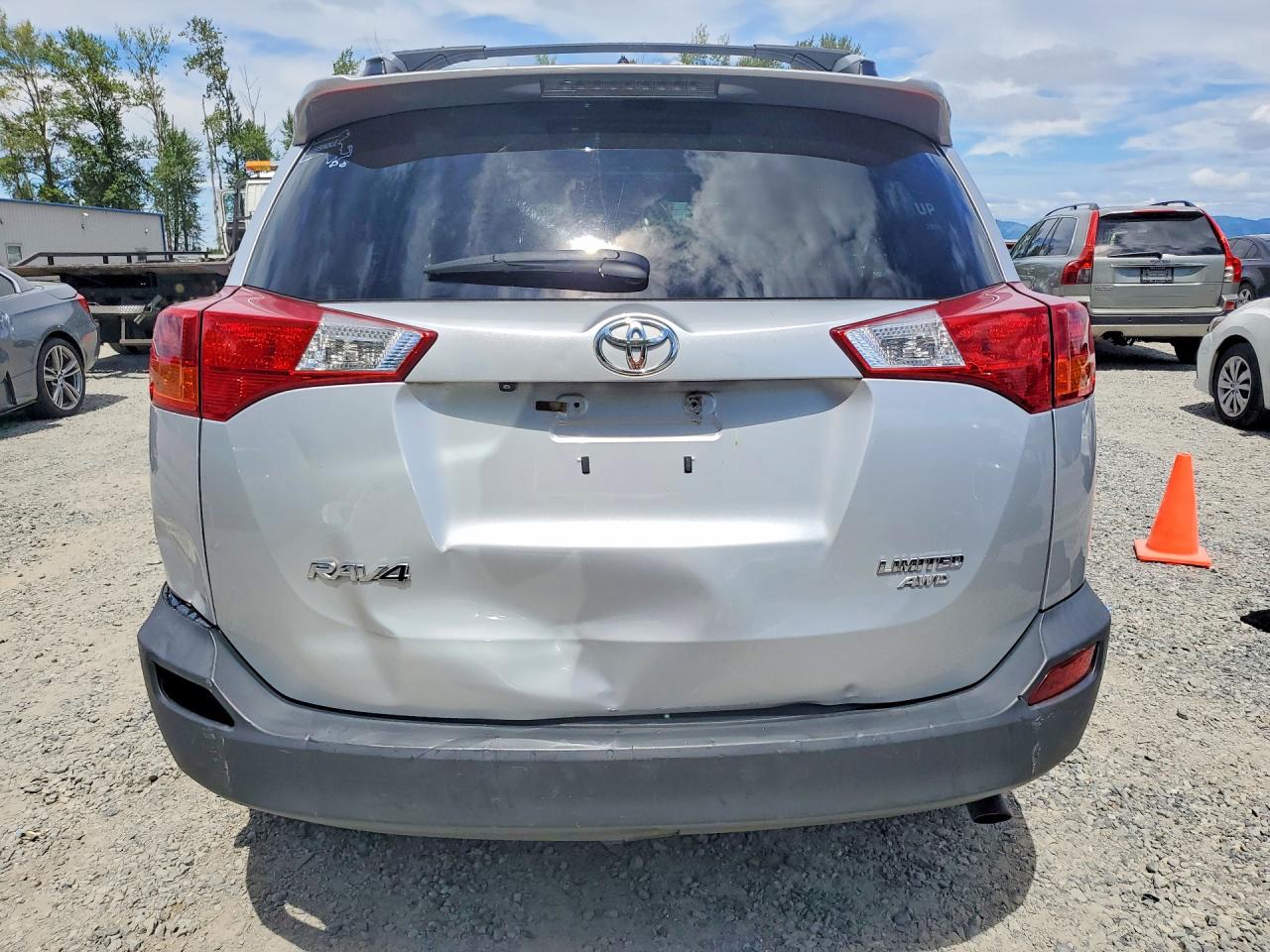2013 Toyota Rav4 Limited Silver vin: 2T3DFREV2DW093016