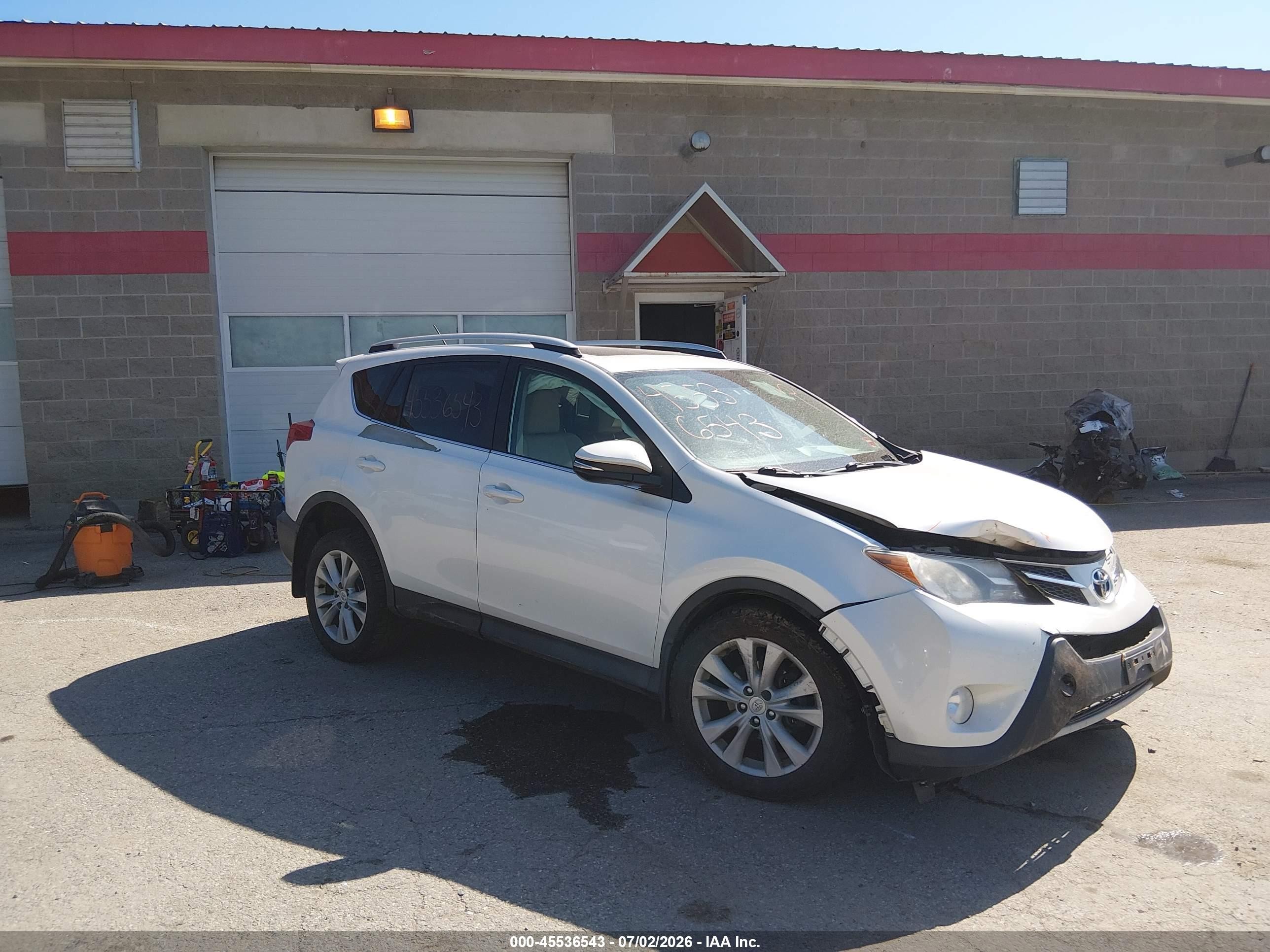 2013 Toyota Rav4 Limited White vin: 2T3DFREV2DW106931