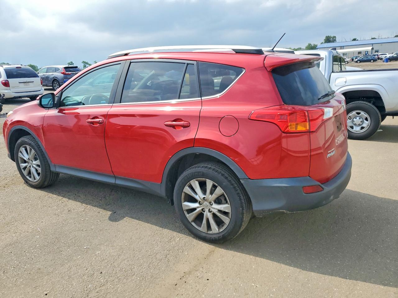 2014 Toyota Rav4 Limited Red vin: 2T3DFREV2EW130647