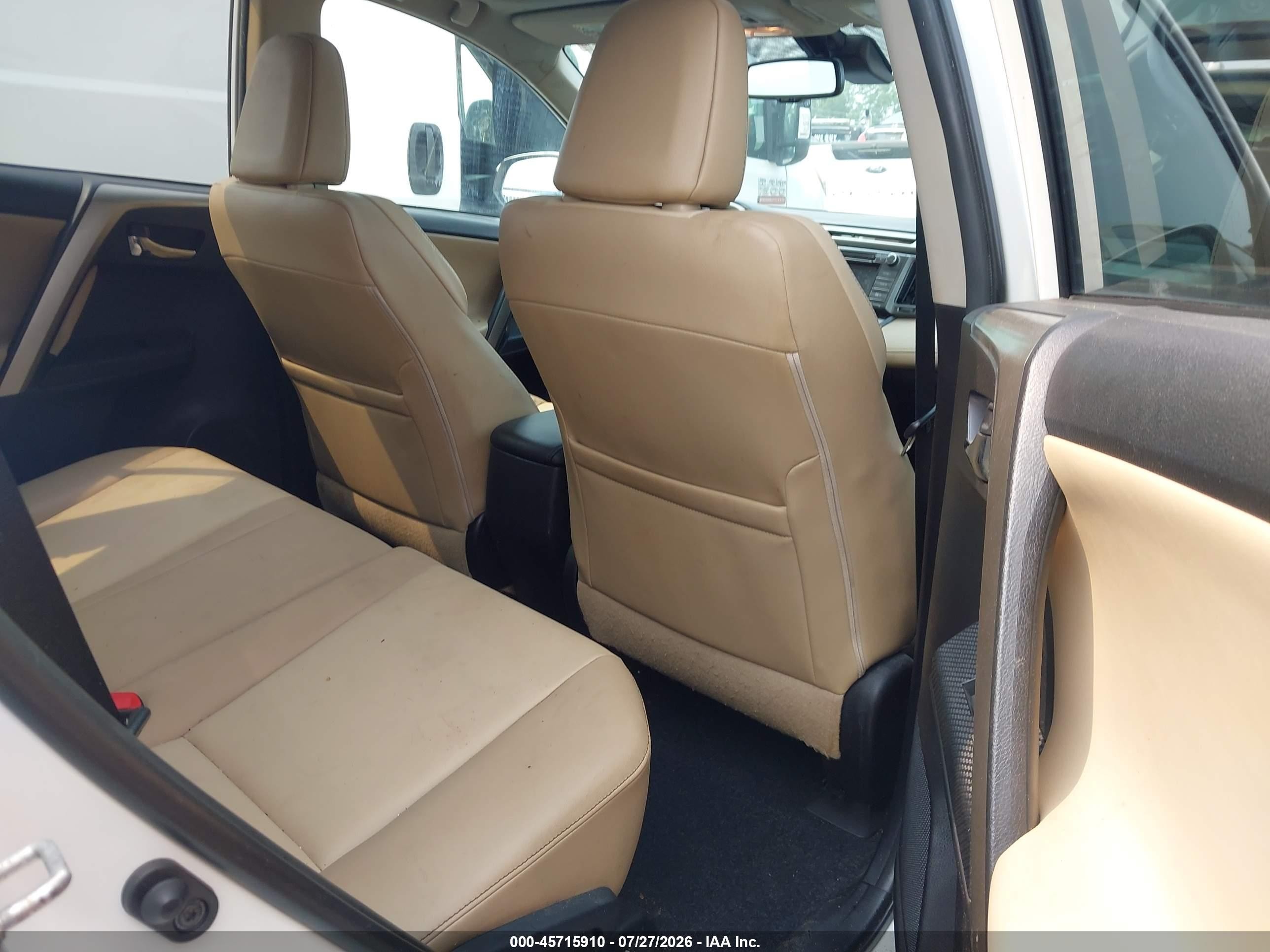 2014 Toyota Rav4 Limited White vin: 2T3DFREV2EW144516