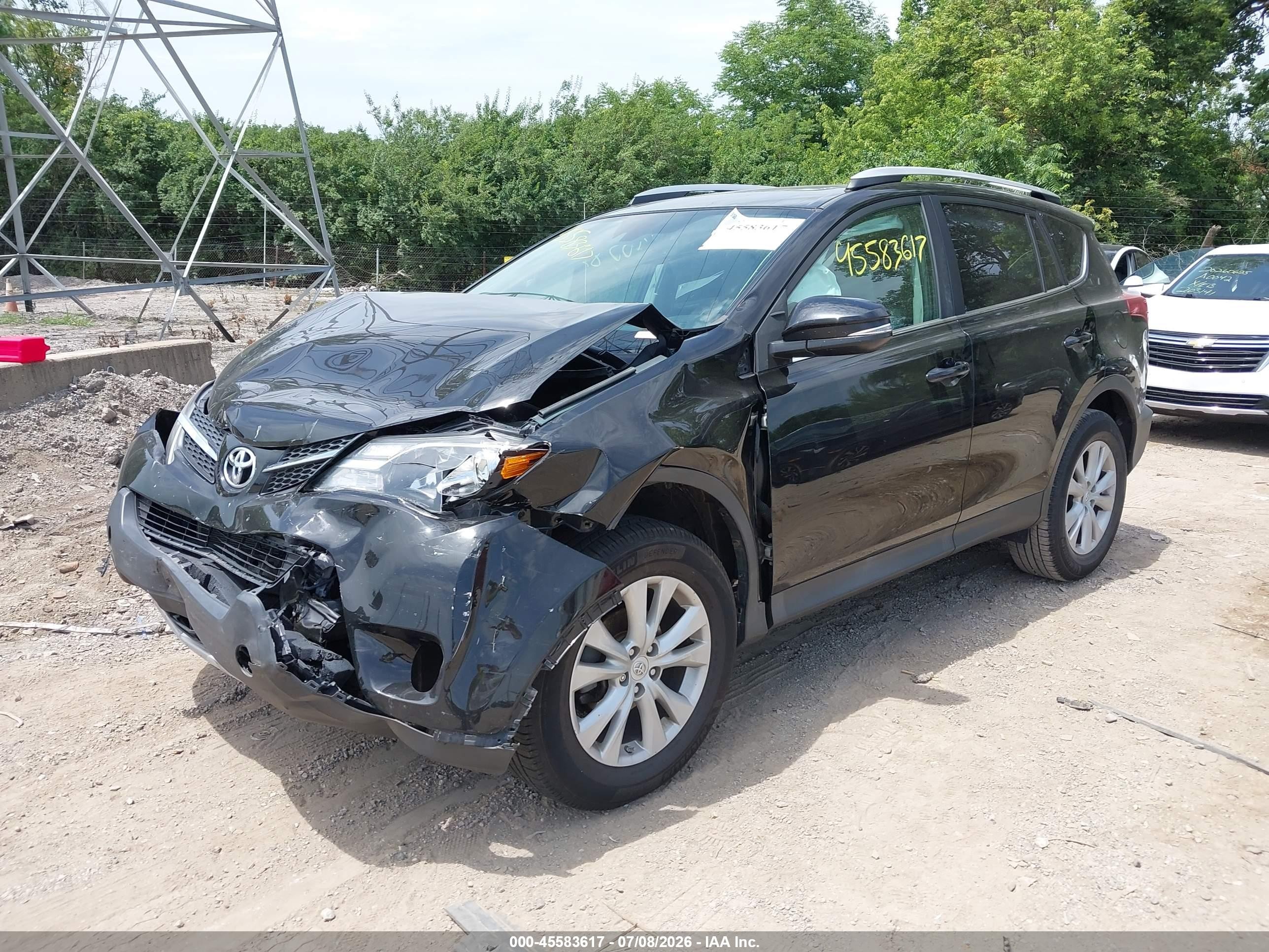 2014 Toyota Rav4 Limited Черный vin: 2T3DFREV2EW178469