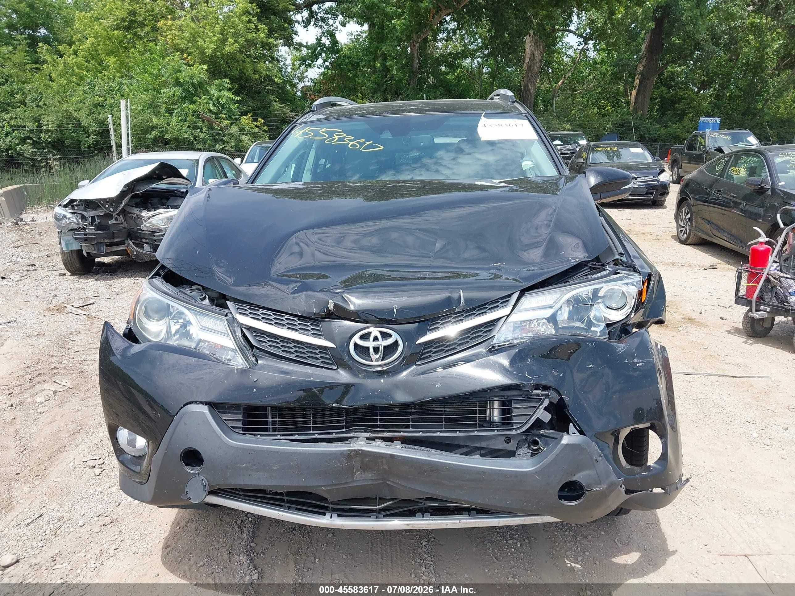 2014 Toyota Rav4 Limited Черный vin: 2T3DFREV2EW178469