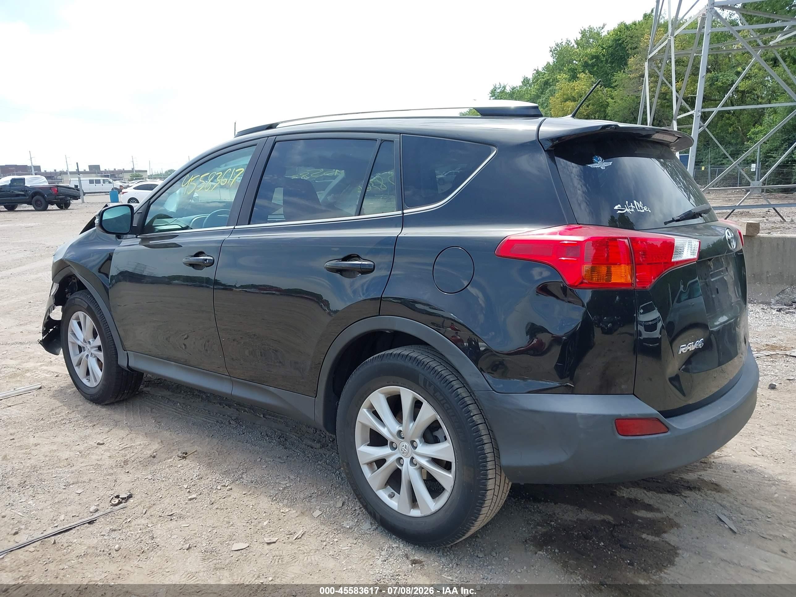 2014 Toyota Rav4 Limited Черный vin: 2T3DFREV2EW178469