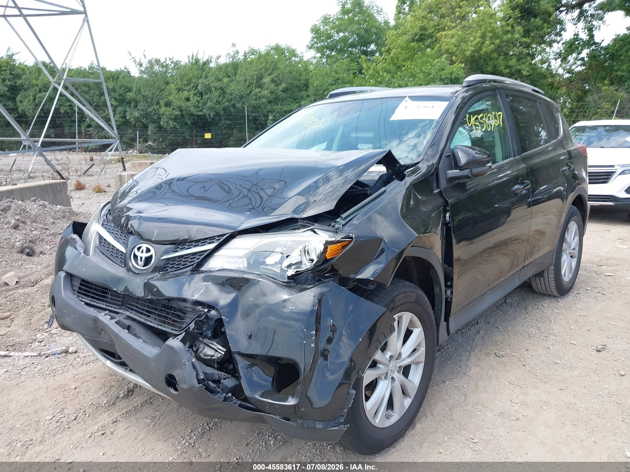 2014 Toyota Rav4 Limited Черный vin: 2T3DFREV2EW178469