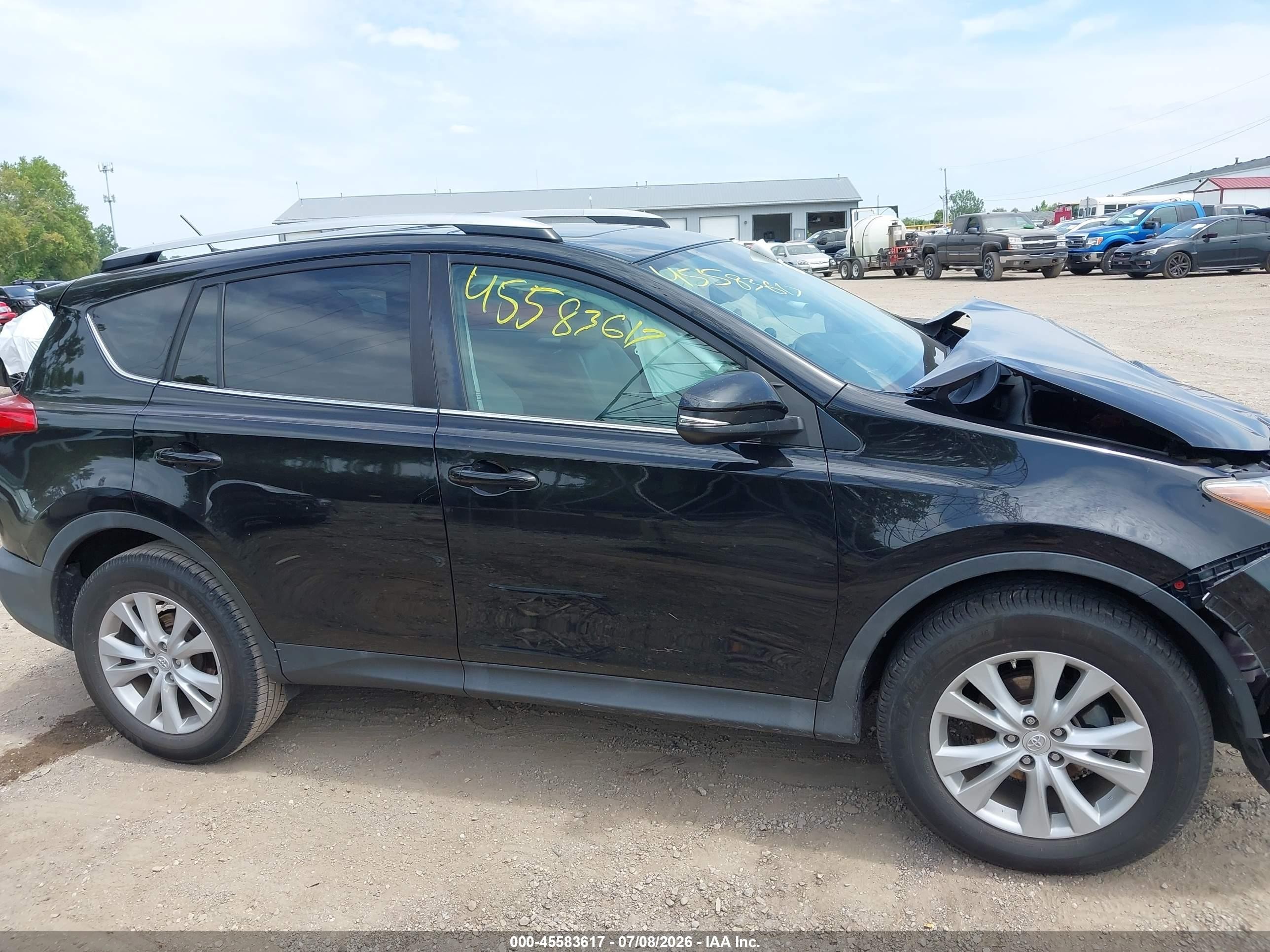 2014 Toyota Rav4 Limited Черный vin: 2T3DFREV2EW178469