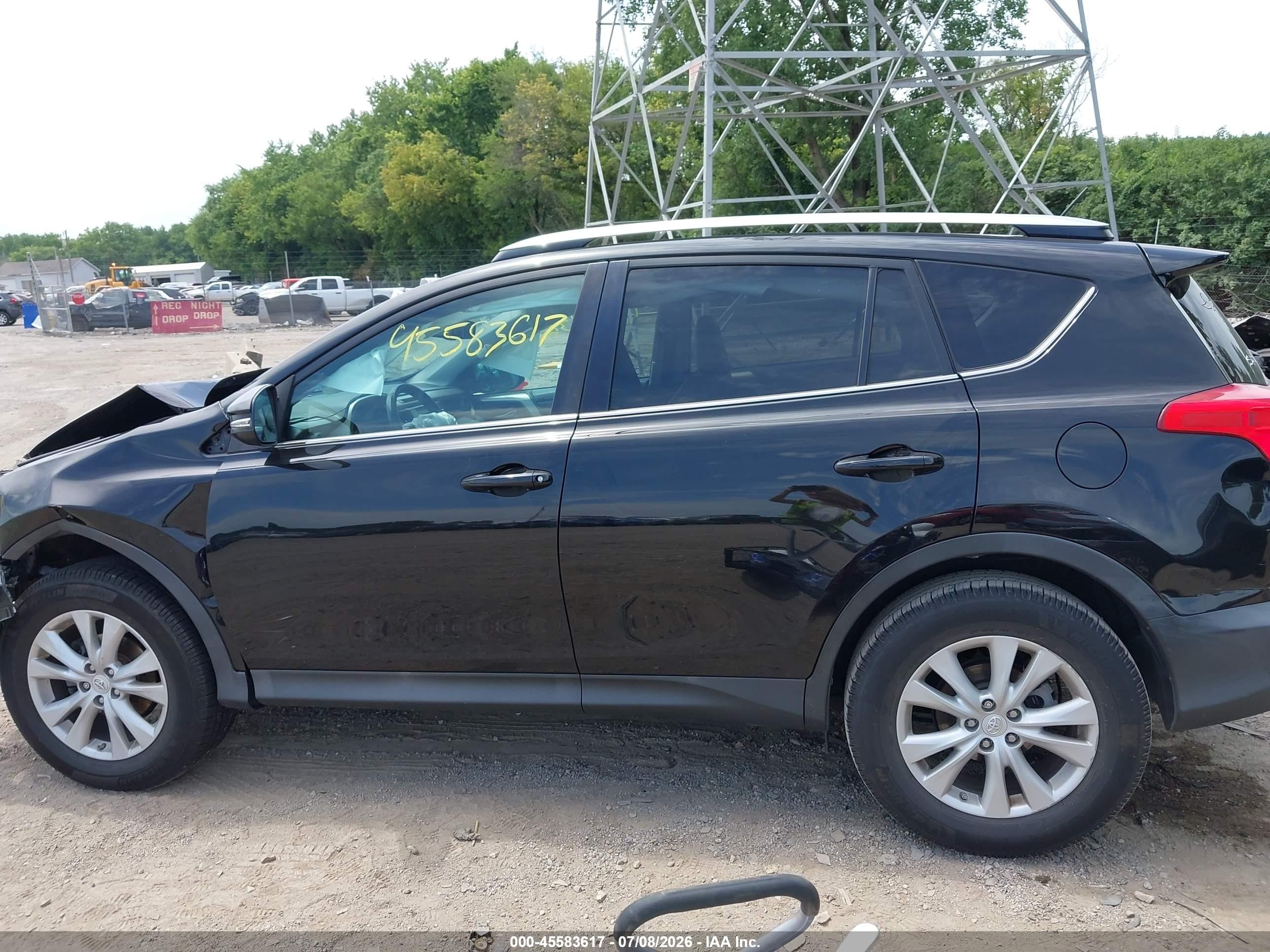 2014 Toyota Rav4 Limited Черный vin: 2T3DFREV2EW178469