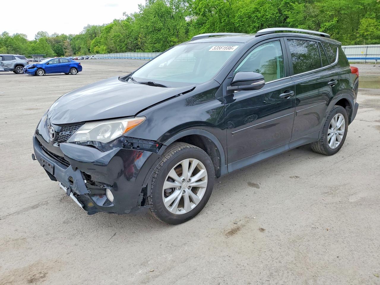 2014 Toyota Rav4 Limited Black vin: 2T3DFREV2EW181663
