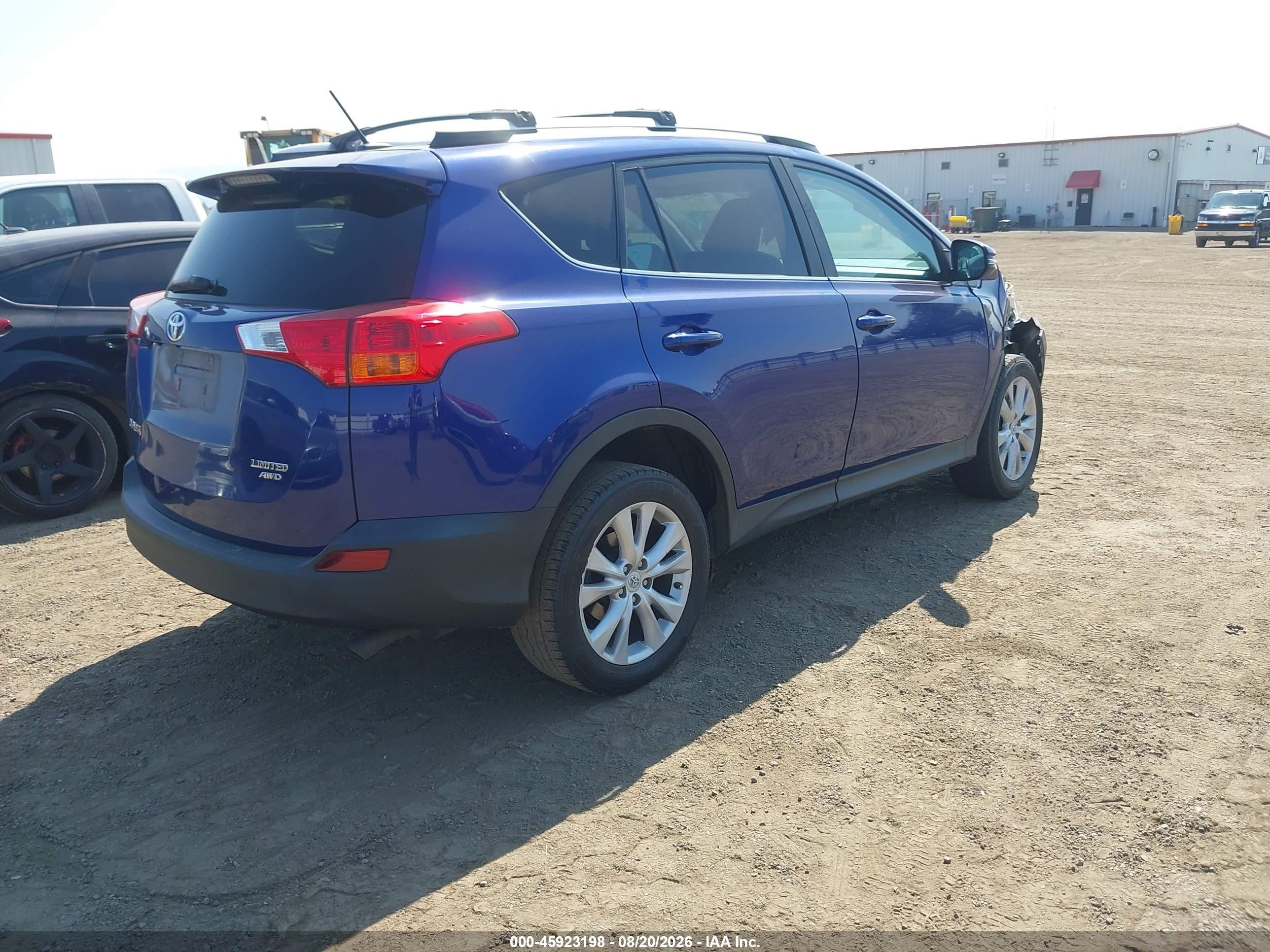 2014 Toyota Rav4 Limited Blue vin: 2T3DFREV2EW183123