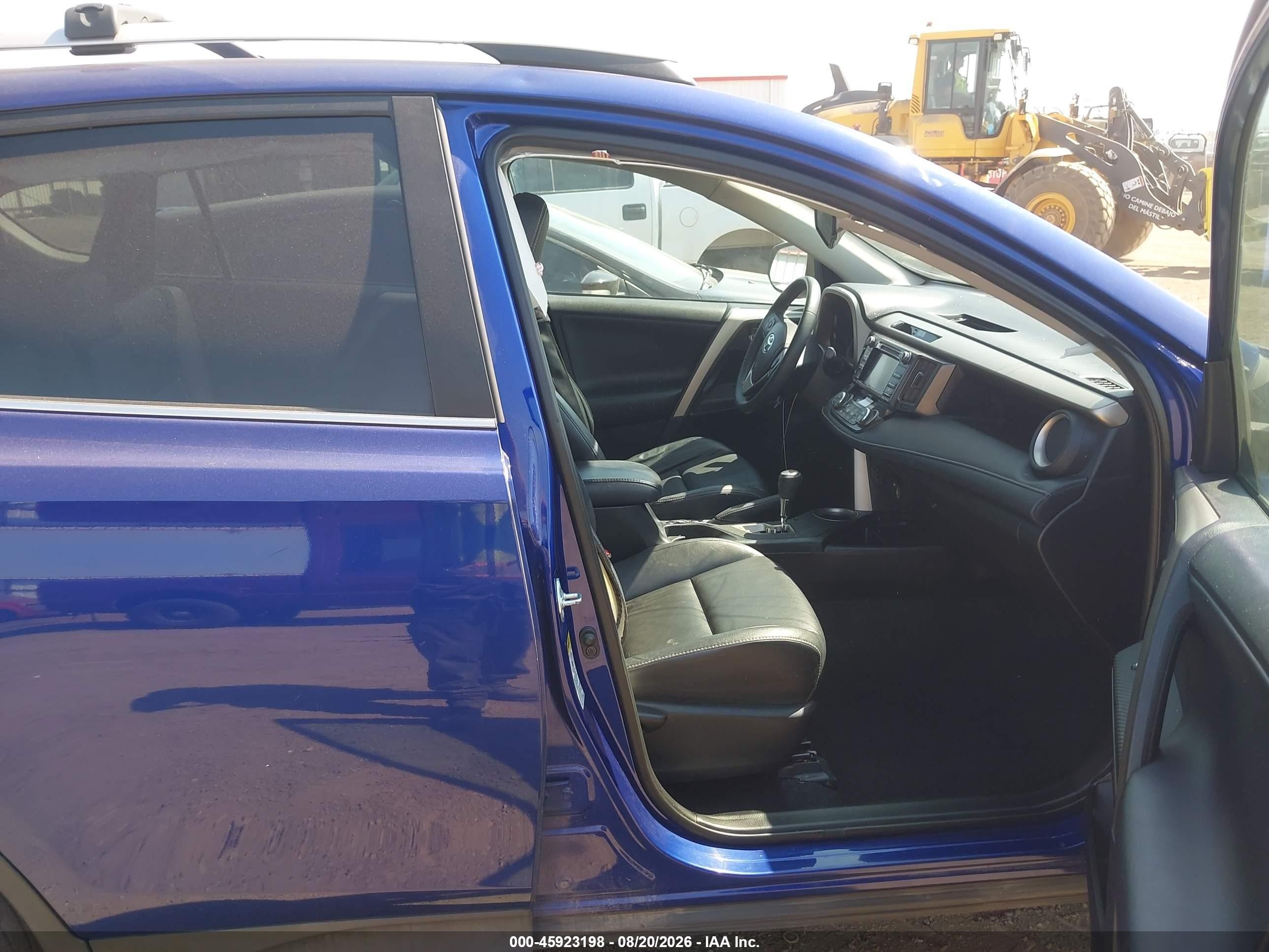 2014 Toyota Rav4 Limited Blue vin: 2T3DFREV2EW183123