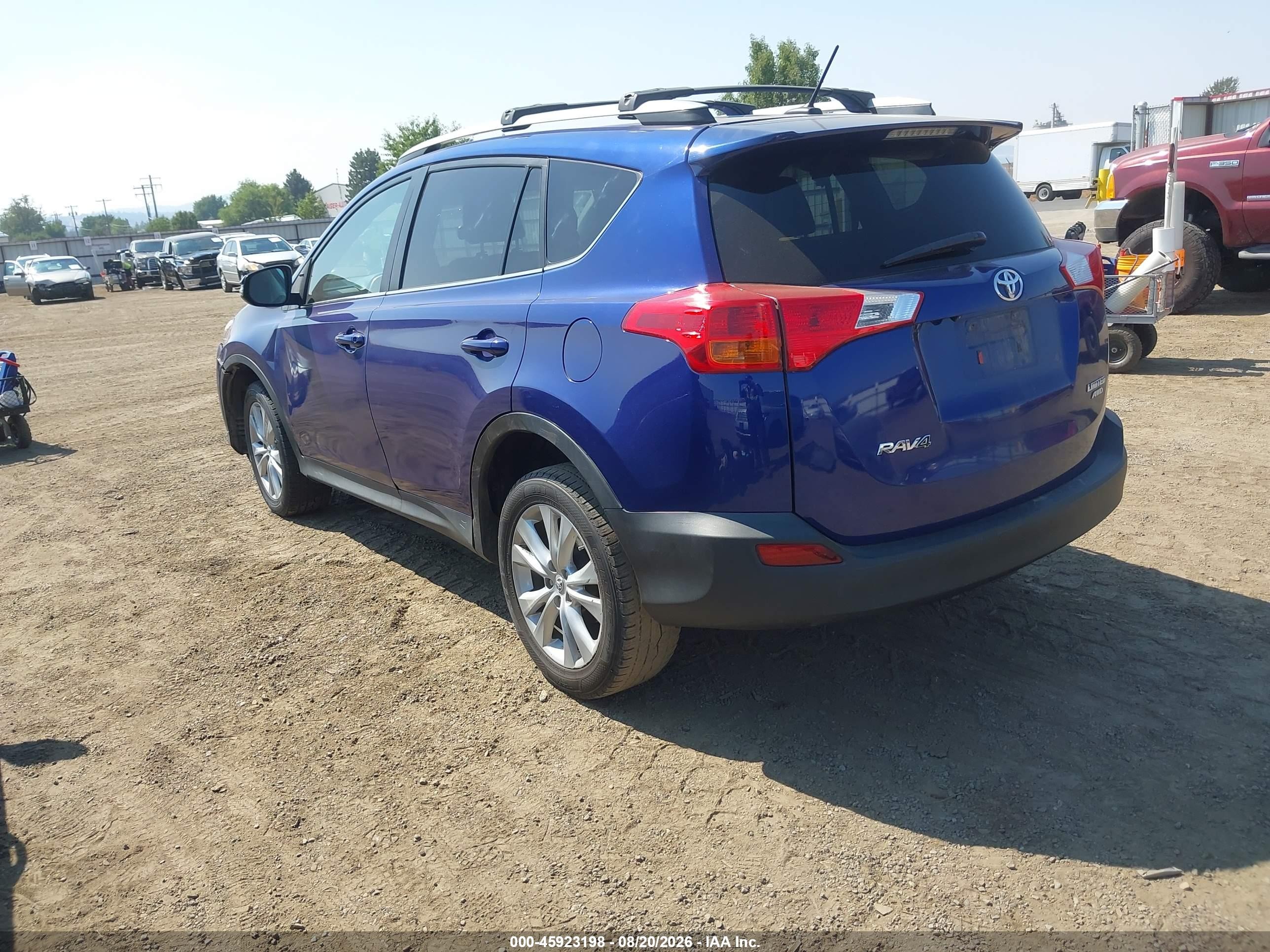 2014 Toyota Rav4 Limited Blue vin: 2T3DFREV2EW183123