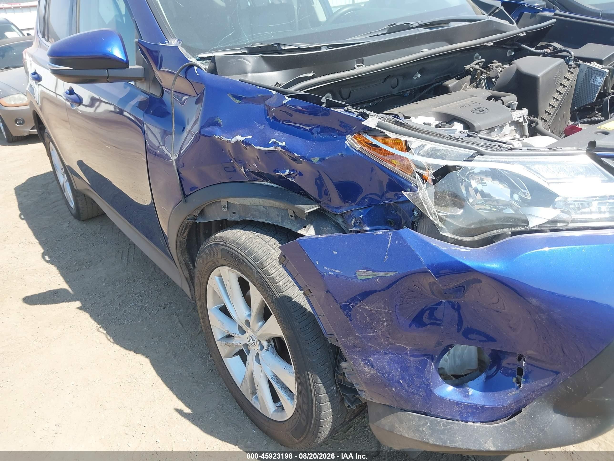 2014 Toyota Rav4 Limited Blue vin: 2T3DFREV2EW183123