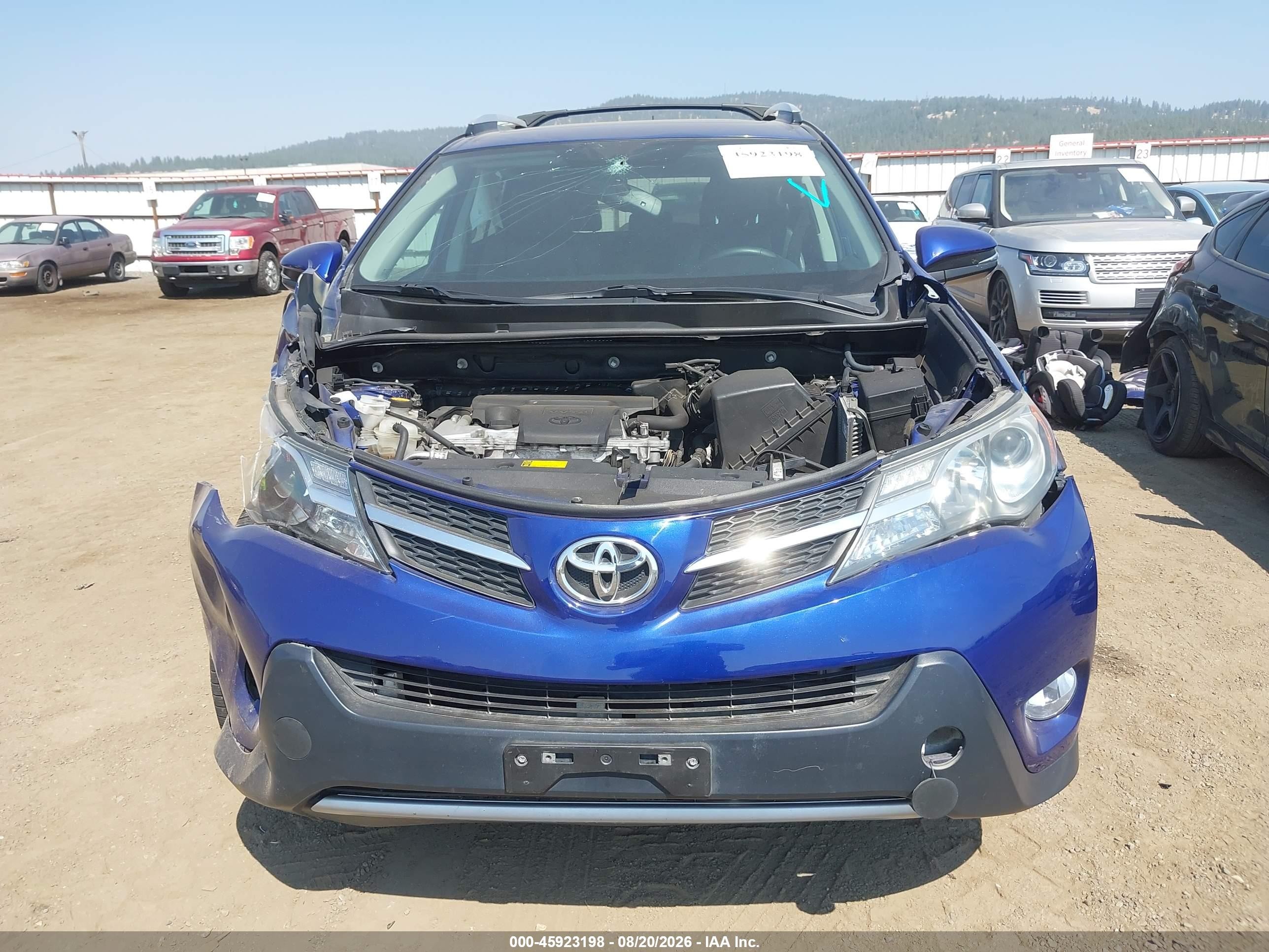 2014 Toyota Rav4 Limited Blue vin: 2T3DFREV2EW183123