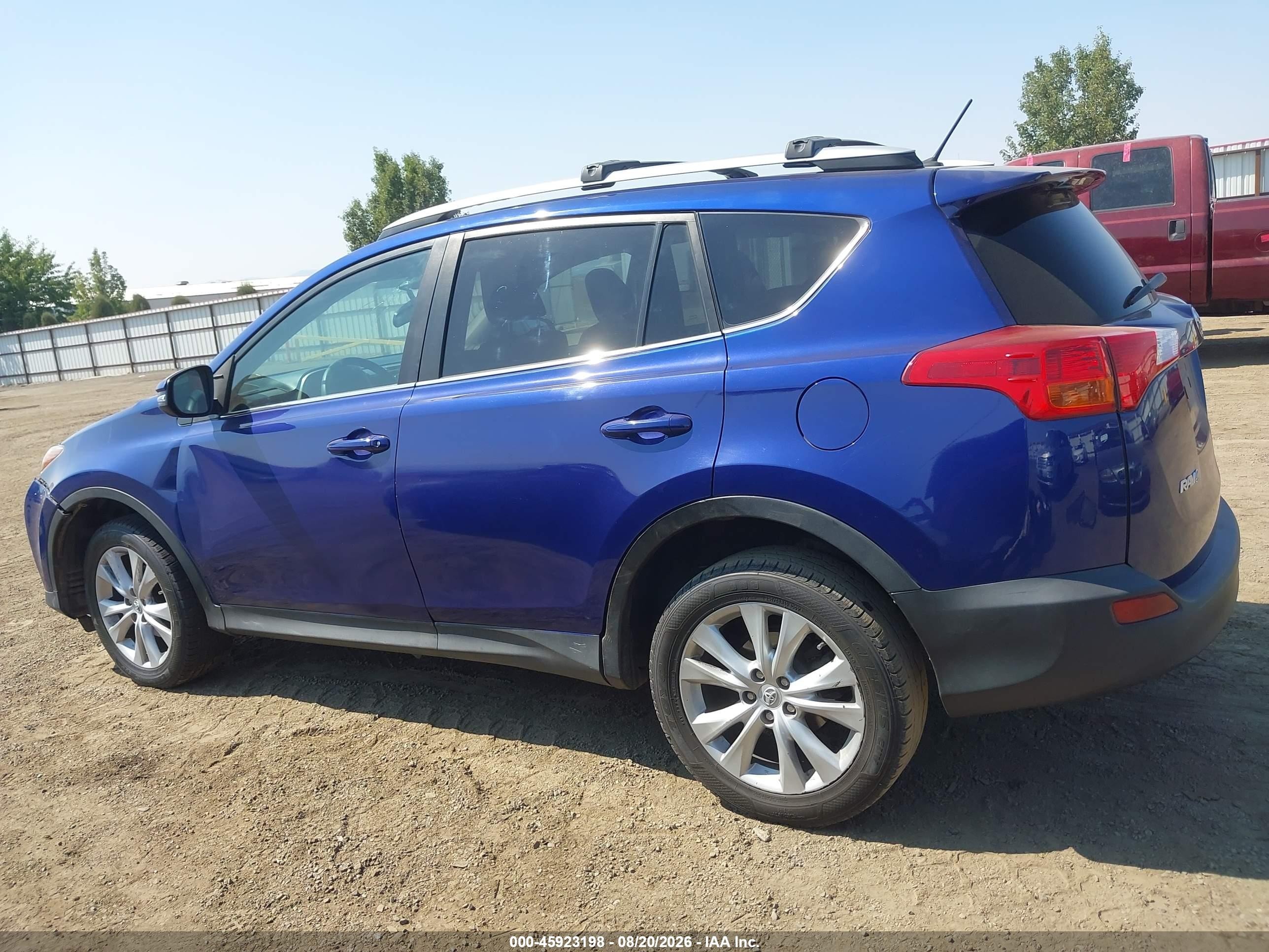 2014 Toyota Rav4 Limited Blue vin: 2T3DFREV2EW183123