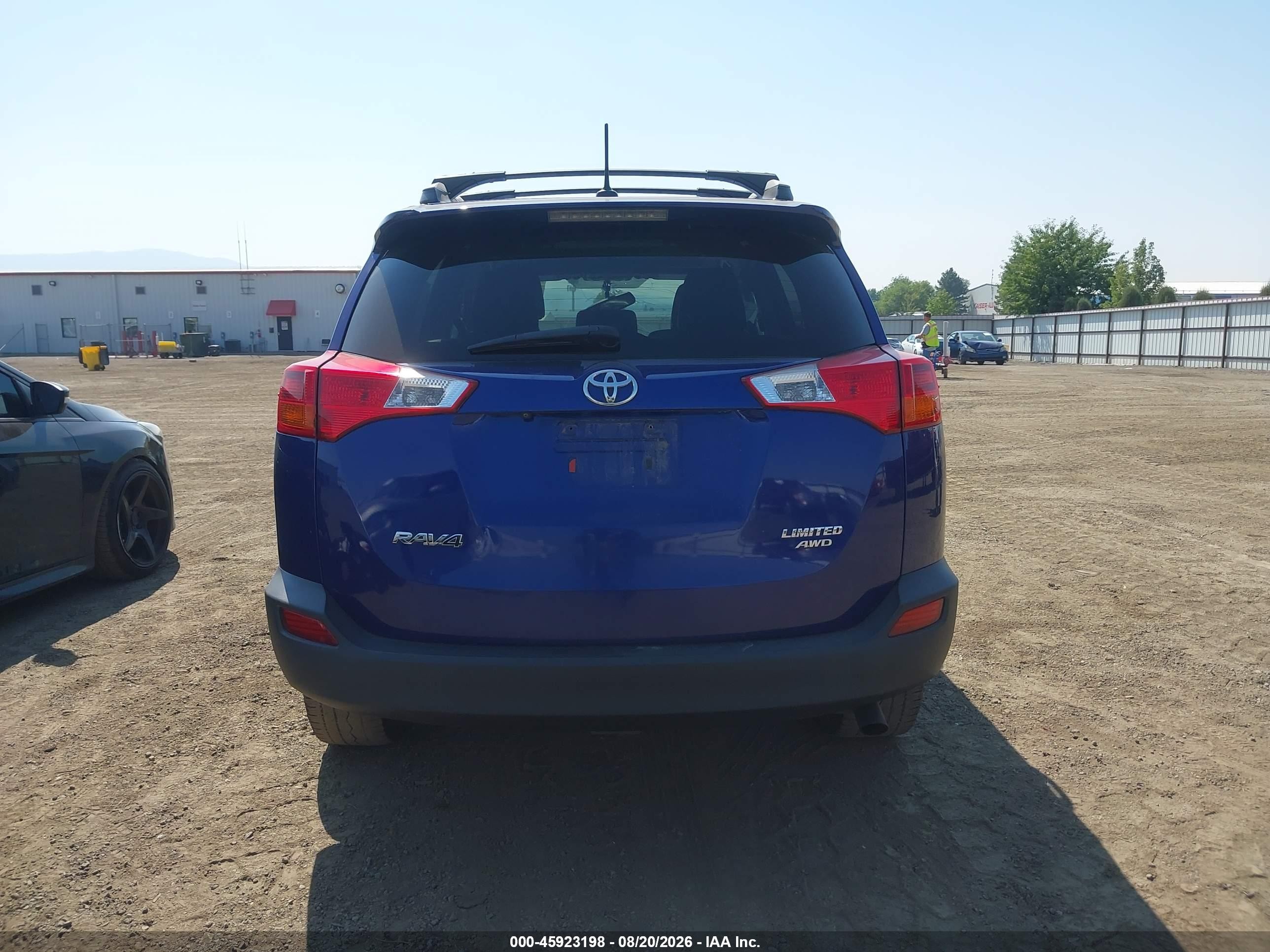 2014 Toyota Rav4 Limited Blue vin: 2T3DFREV2EW183123