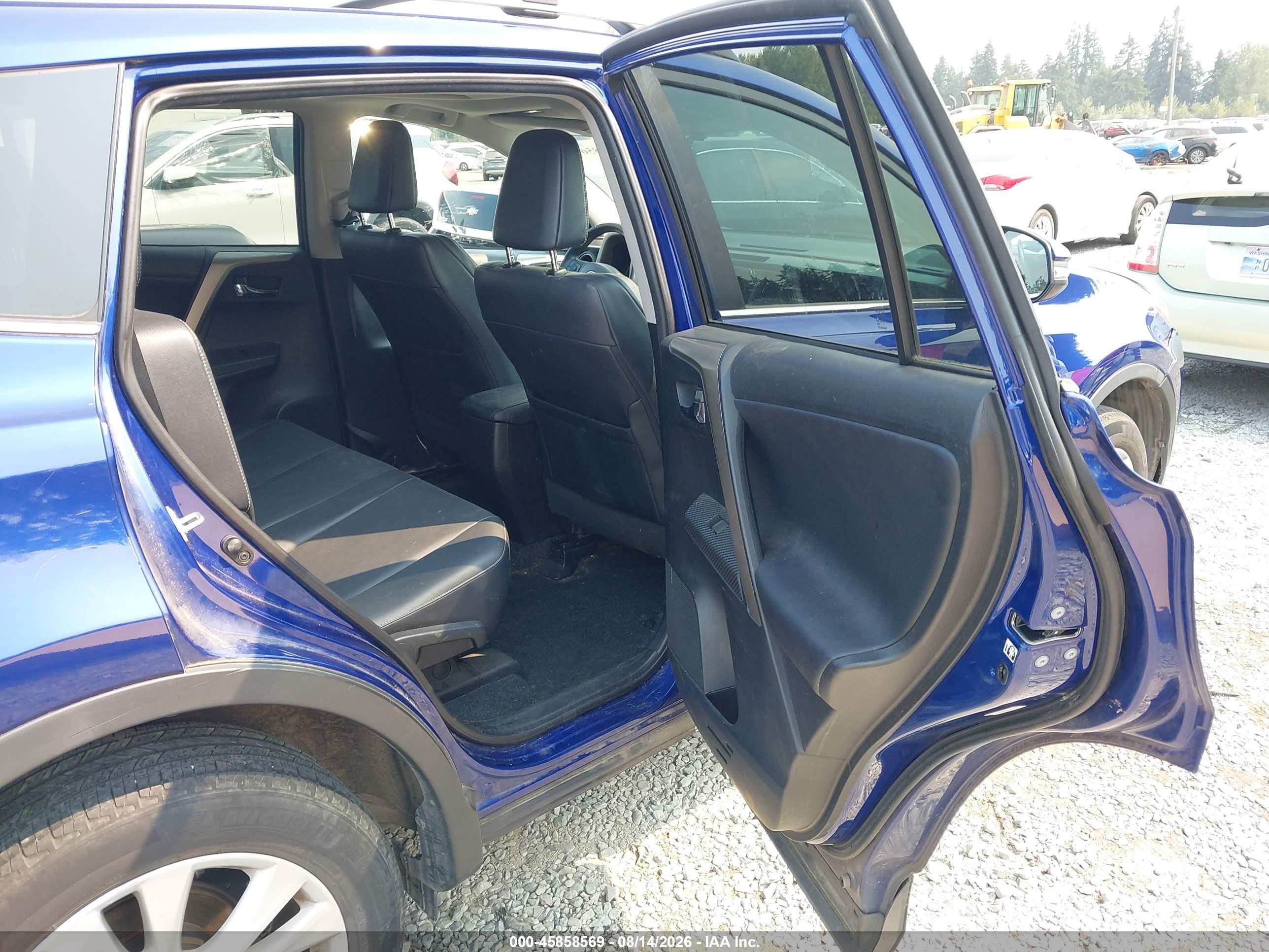 2014 Toyota Rav4 Limited Blue vin: 2T3DFREV2EW190363