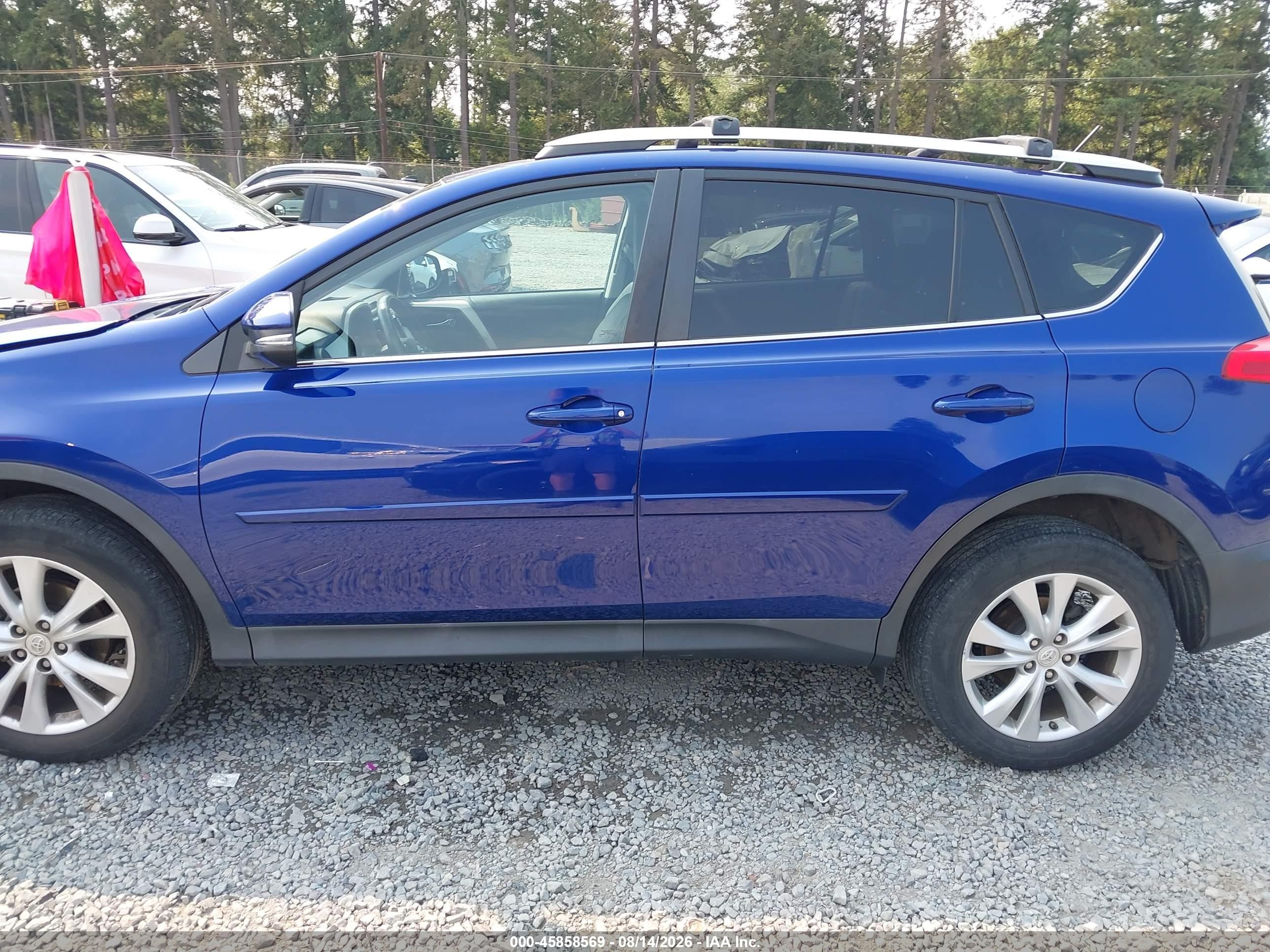 2014 Toyota Rav4 Limited Blue vin: 2T3DFREV2EW190363