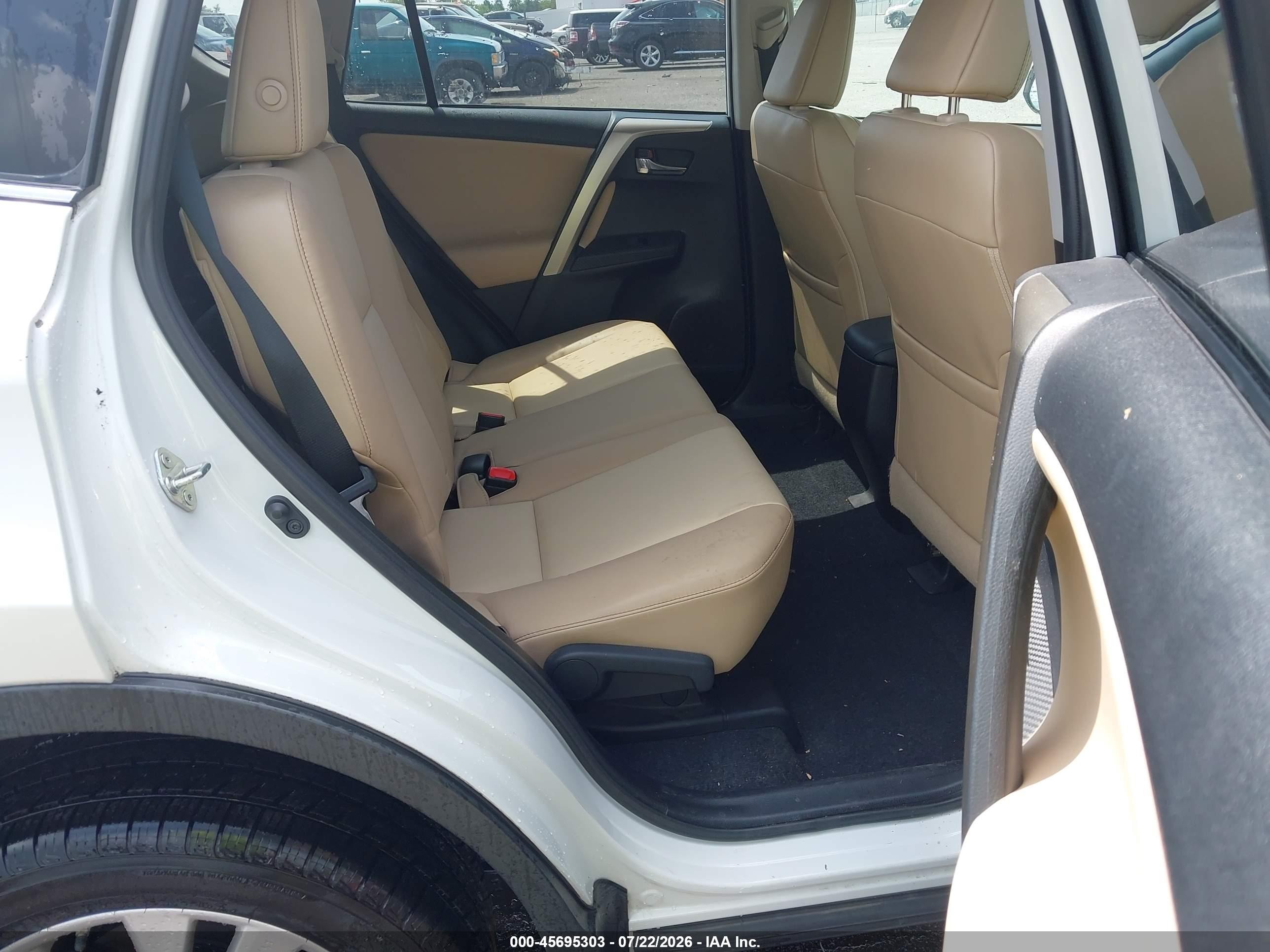 2014 Toyota Rav4 Limited White vin: 2T3DFREV2EW208456