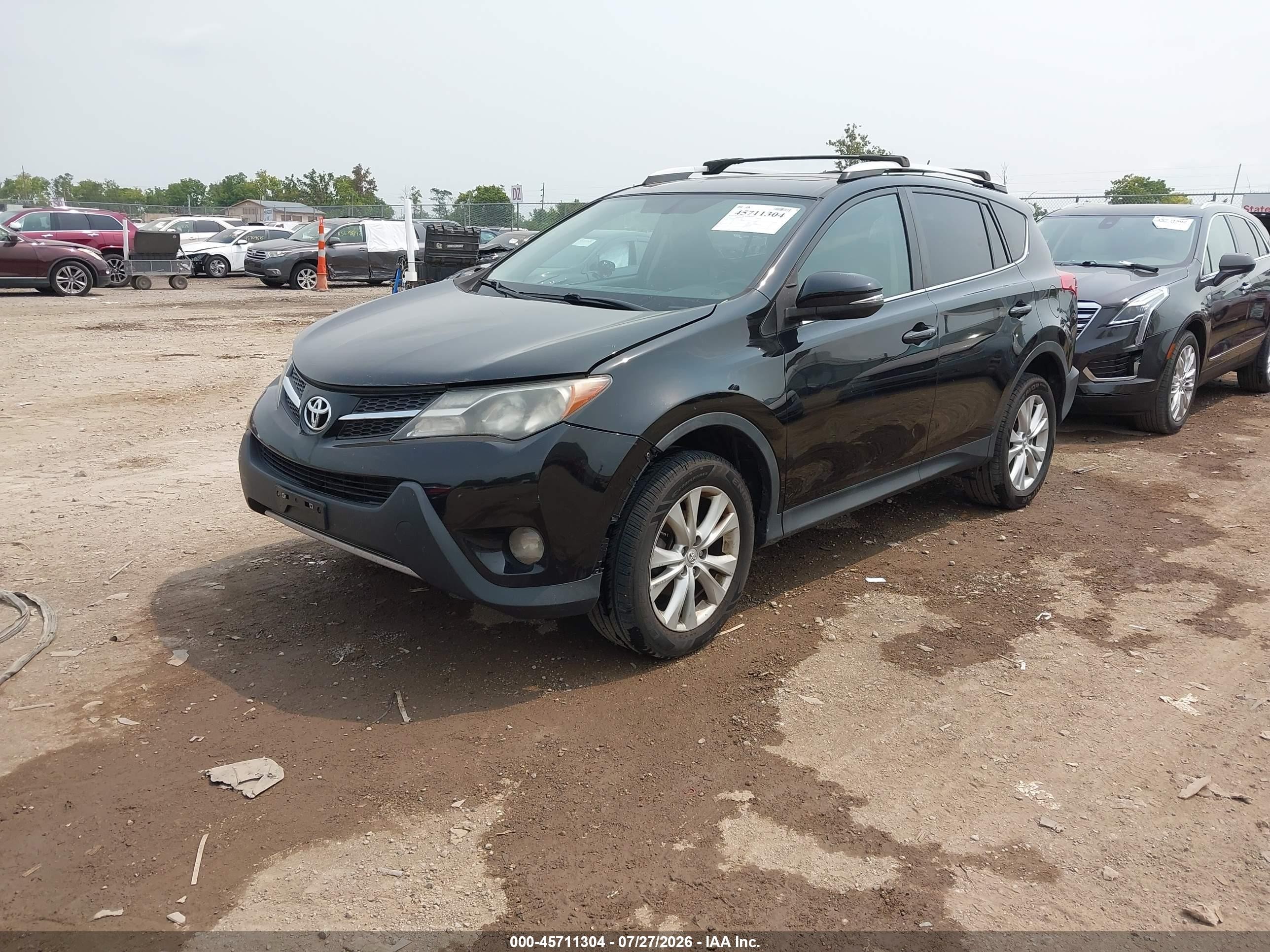 2014 Toyota Rav4 Limited Black vin: 2T3DFREV2EW211888