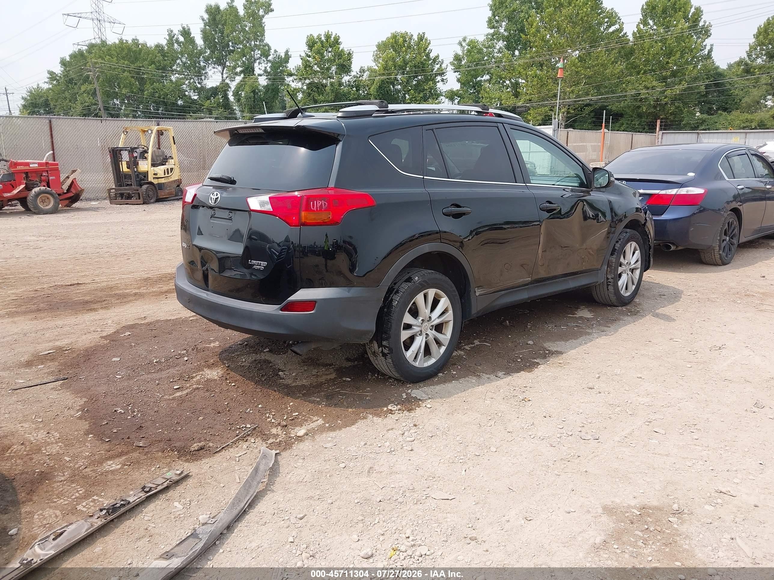 2014 Toyota Rav4 Limited Black vin: 2T3DFREV2EW211888