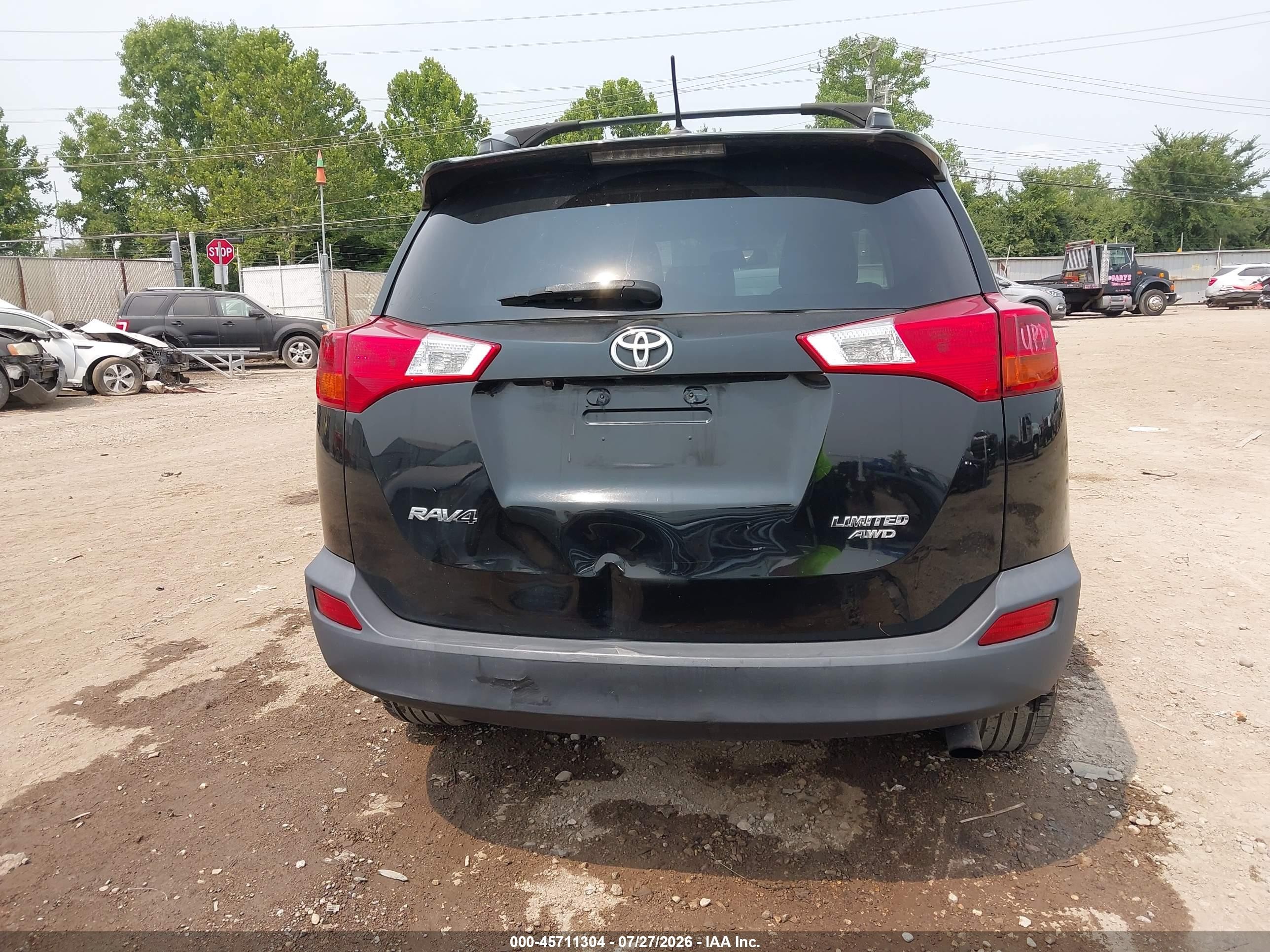 2014 Toyota Rav4 Limited Black vin: 2T3DFREV2EW211888