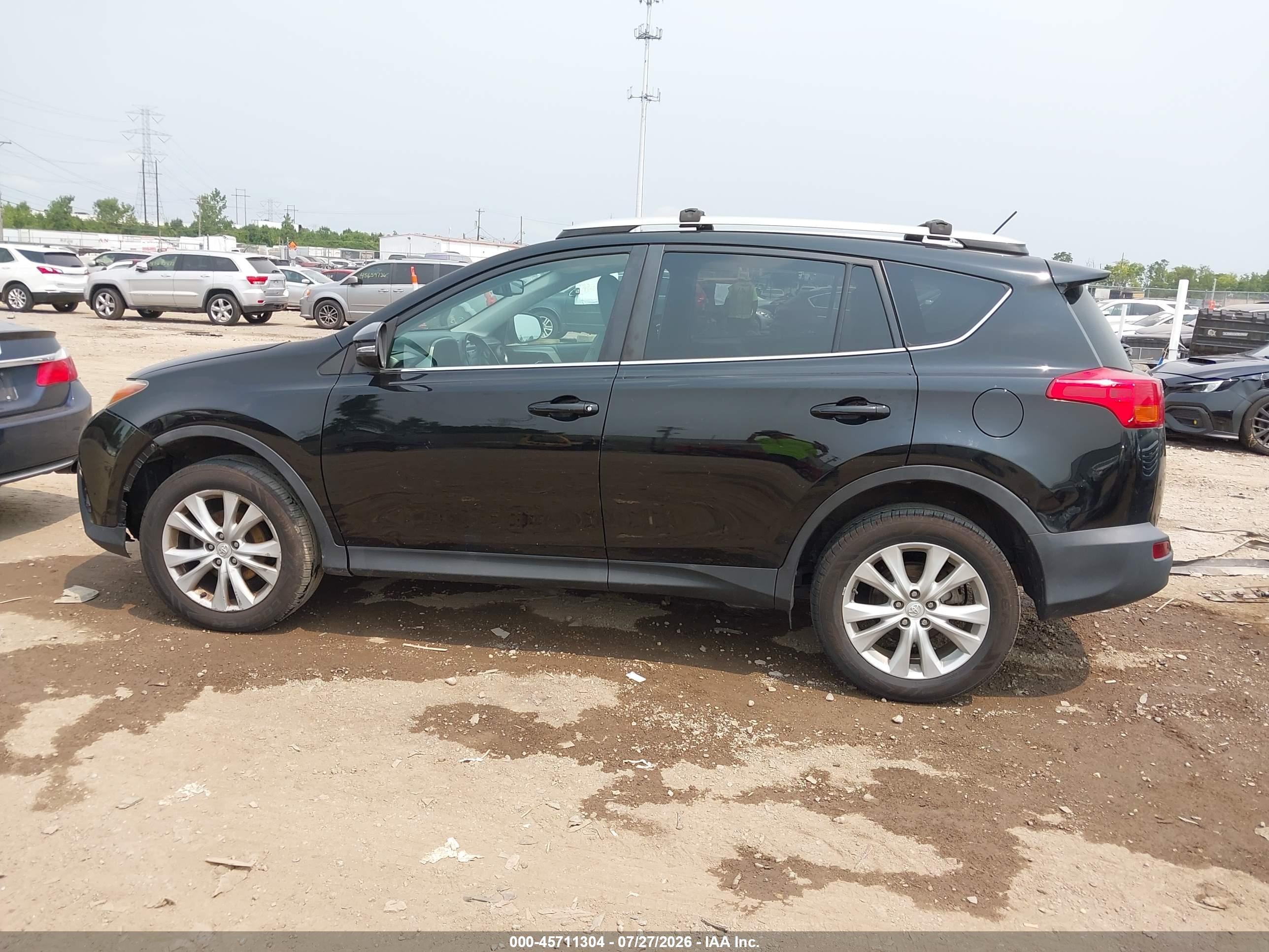2014 Toyota Rav4 Limited Black vin: 2T3DFREV2EW211888