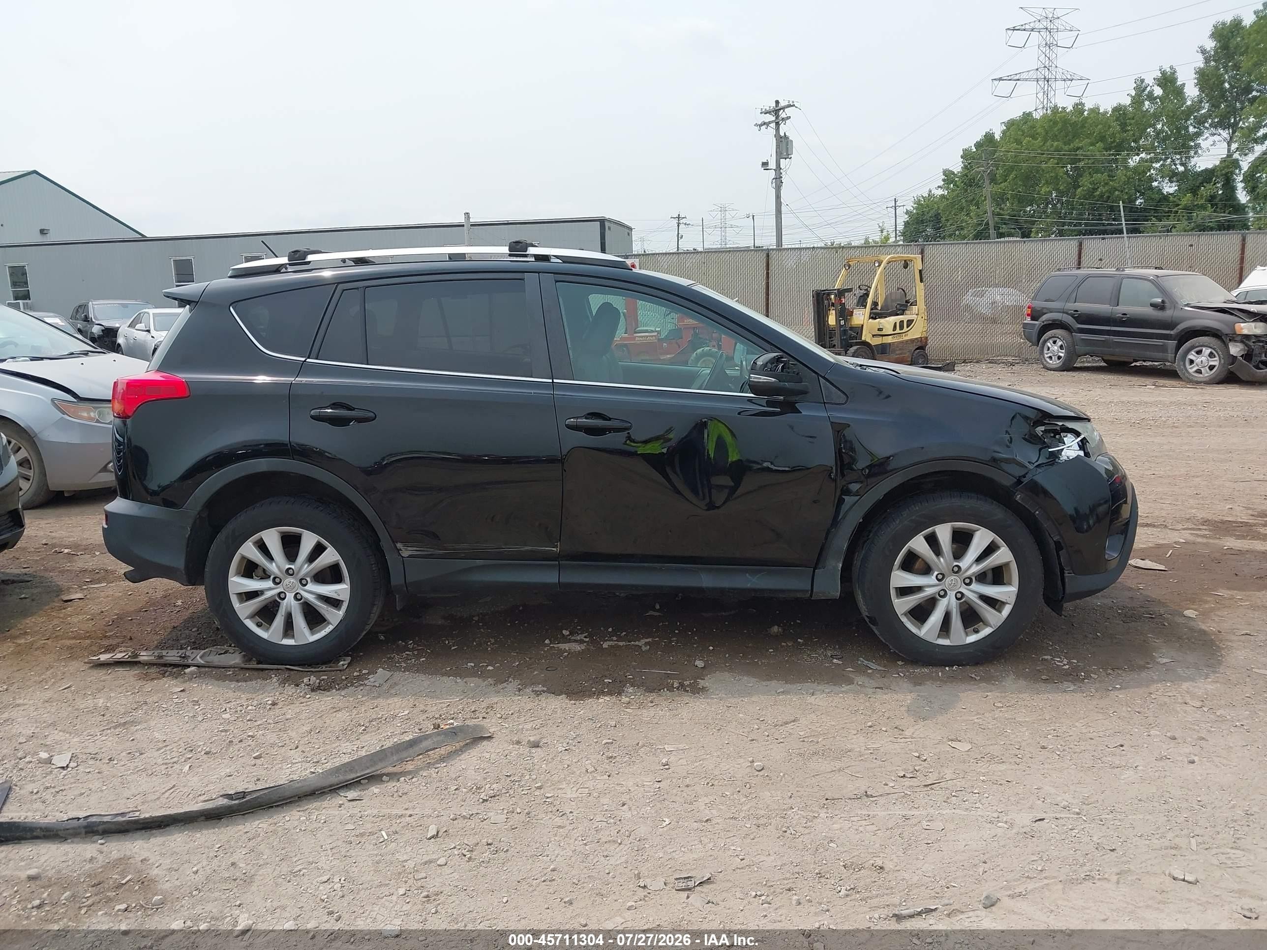 2014 Toyota Rav4 Limited Black vin: 2T3DFREV2EW211888