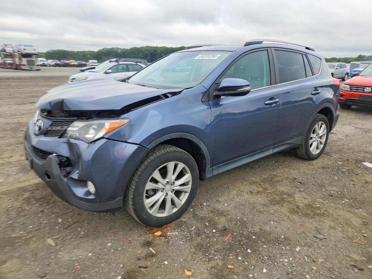 2014 Toyota Rav4 Limited Blue vin: 2T3DFREV2EW213981