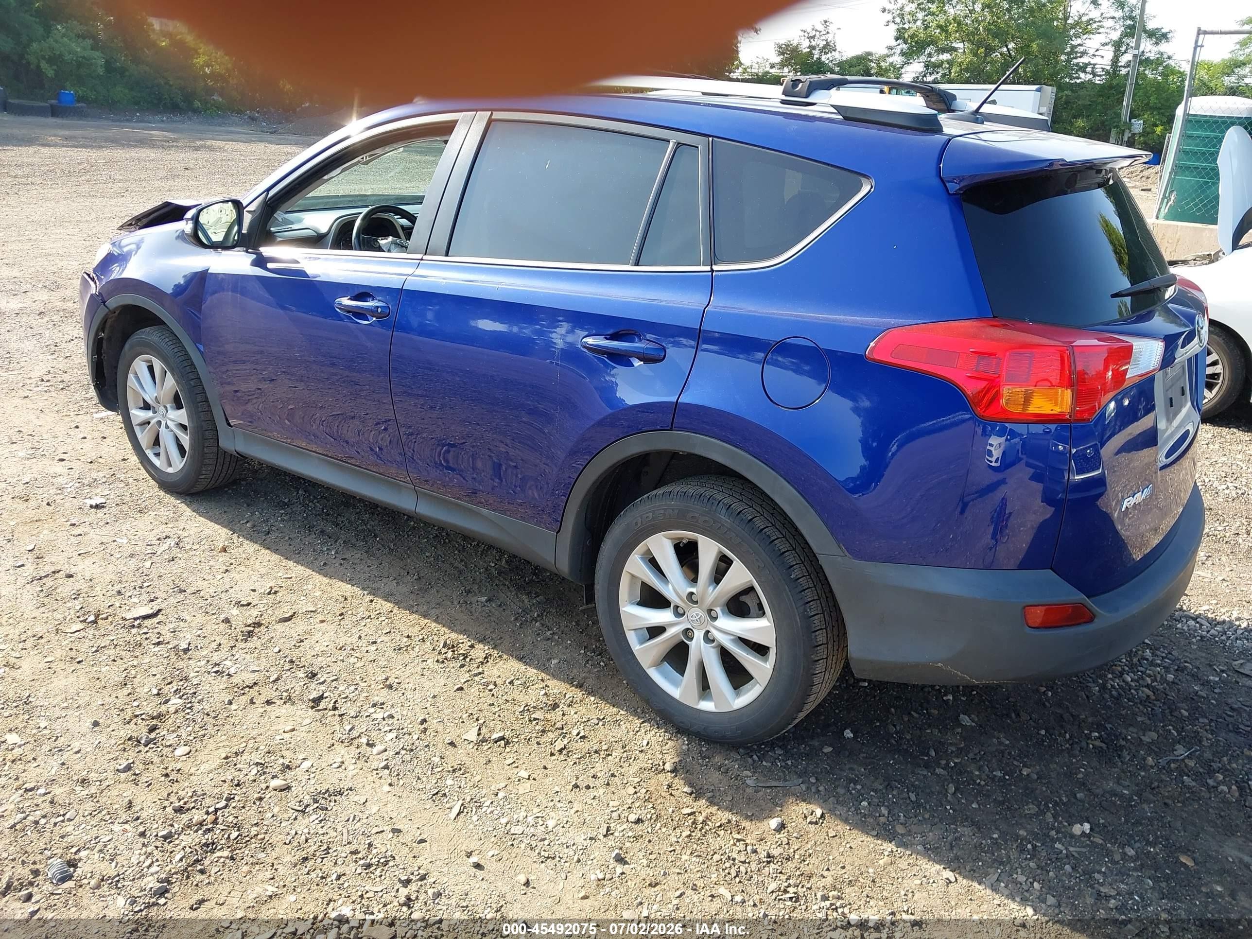 2014 Toyota Rav4 Limited Blue vin: 2T3DFREV2EW219568