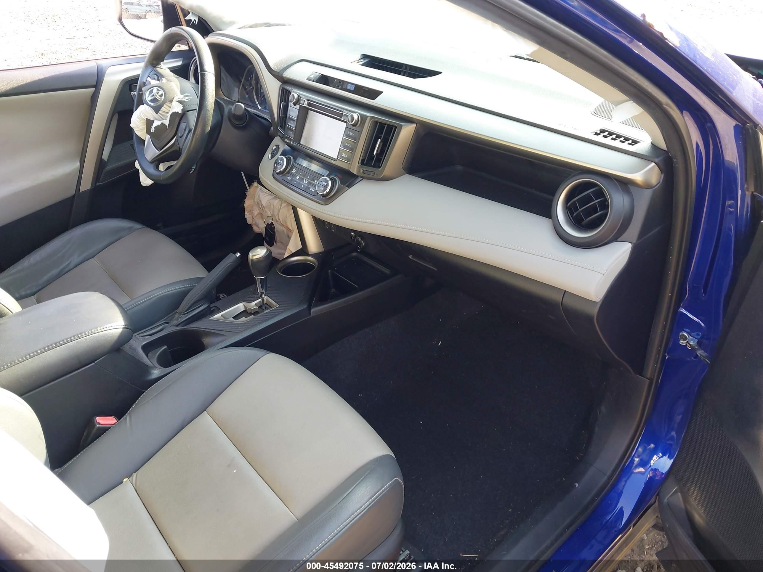 2014 Toyota Rav4 Limited Blue vin: 2T3DFREV2EW219568