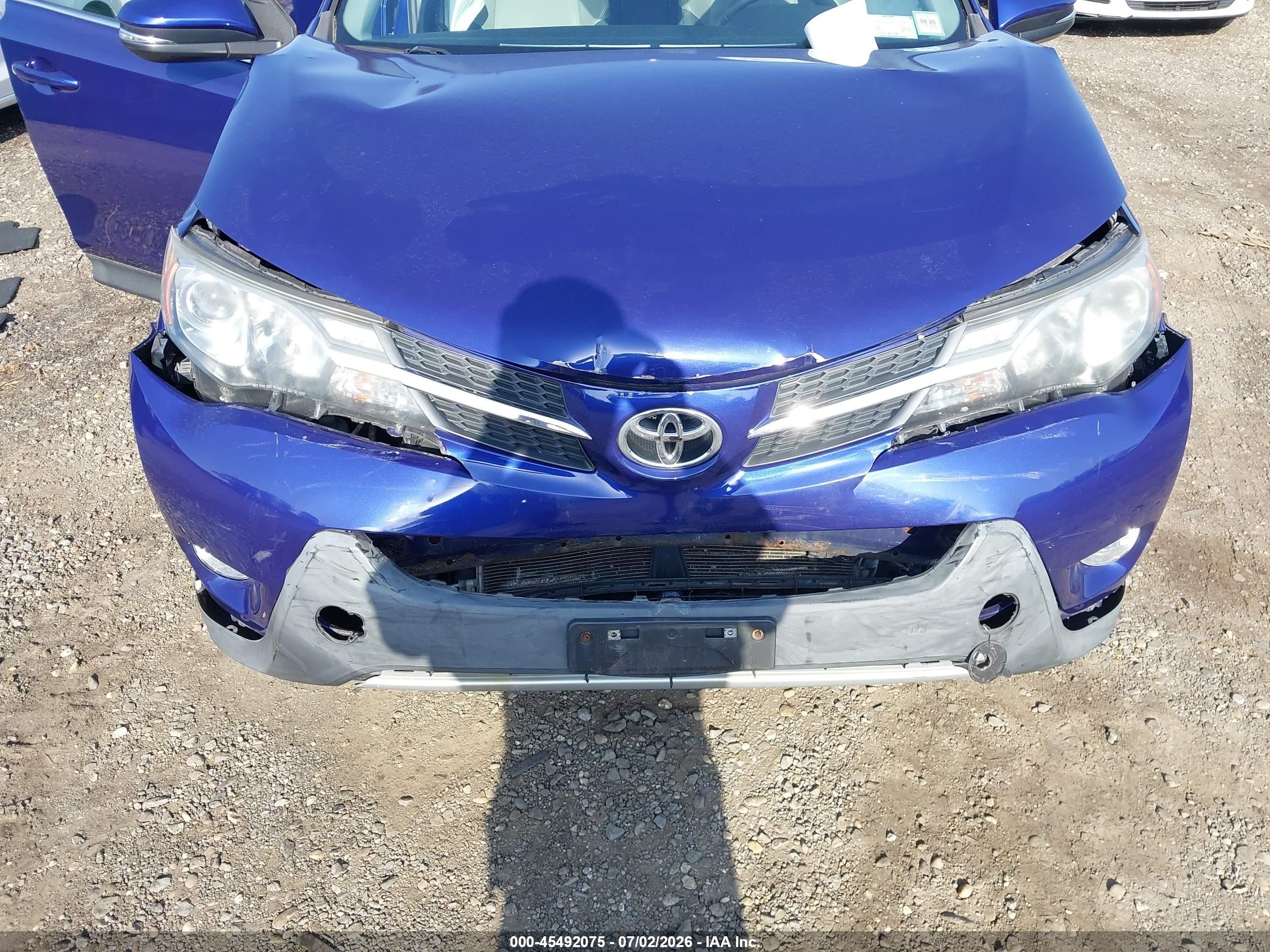 2014 Toyota Rav4 Limited Blue vin: 2T3DFREV2EW219568
