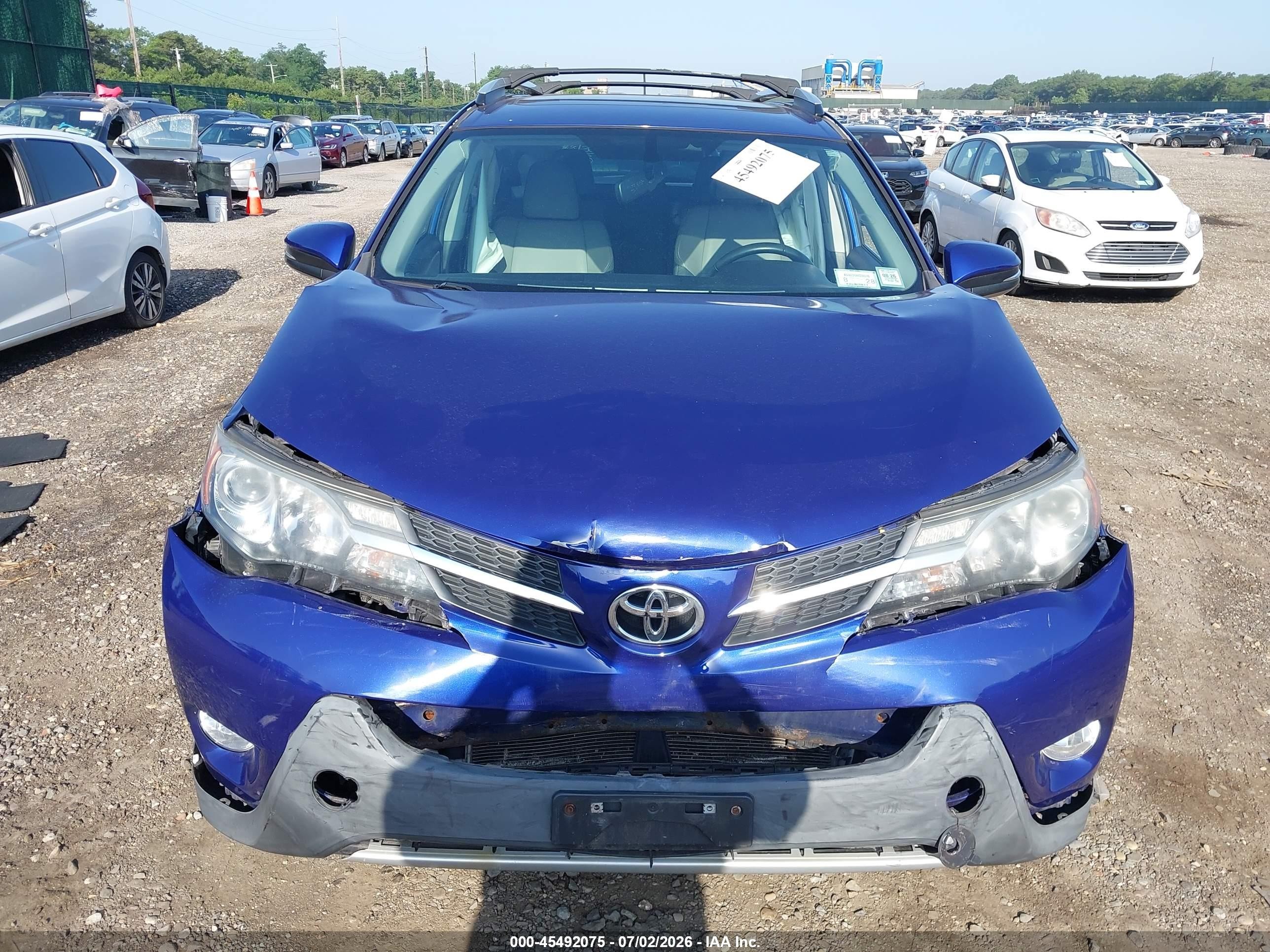 2014 Toyota Rav4 Limited Blue vin: 2T3DFREV2EW219568