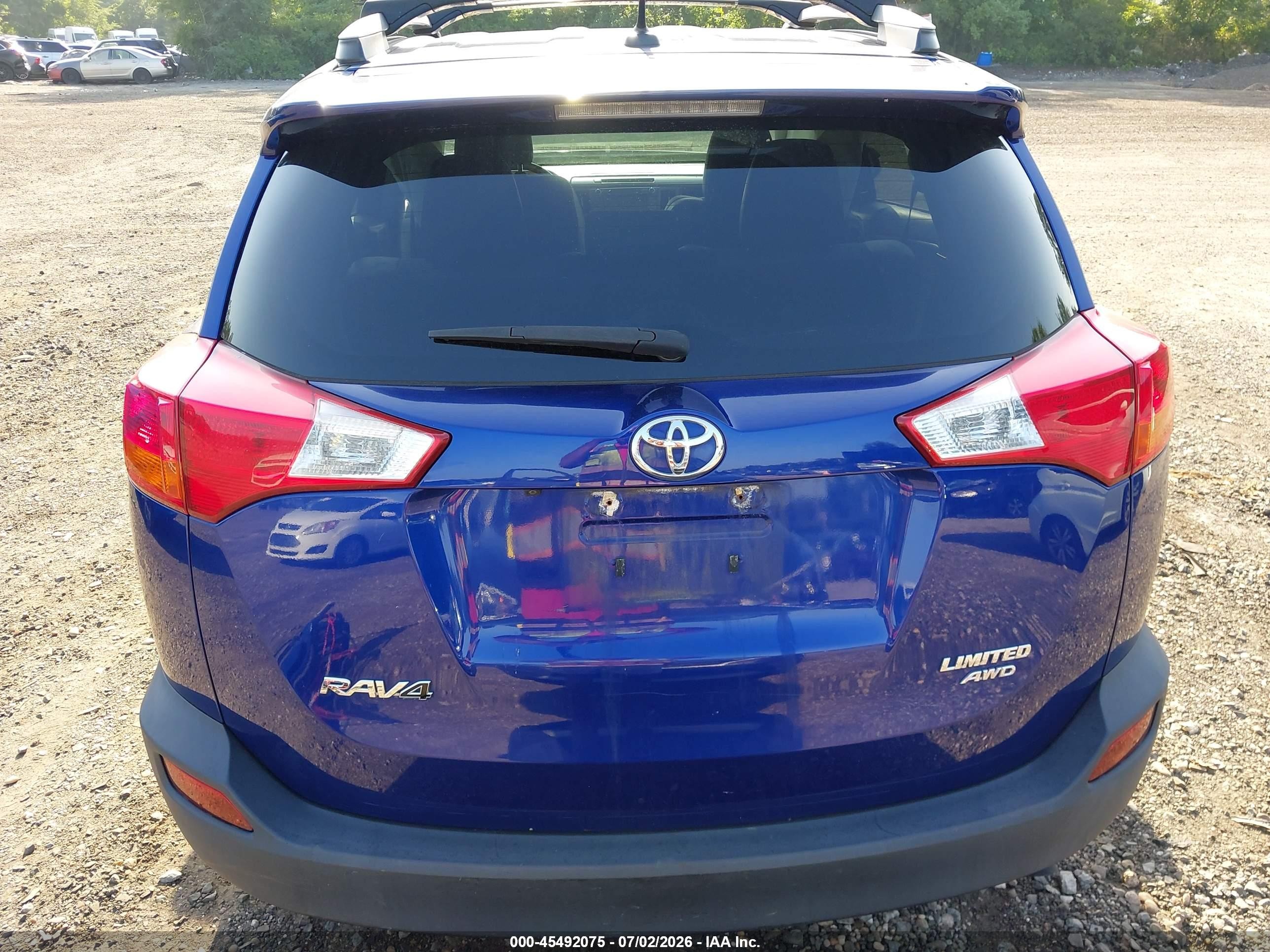 2014 Toyota Rav4 Limited Blue vin: 2T3DFREV2EW219568