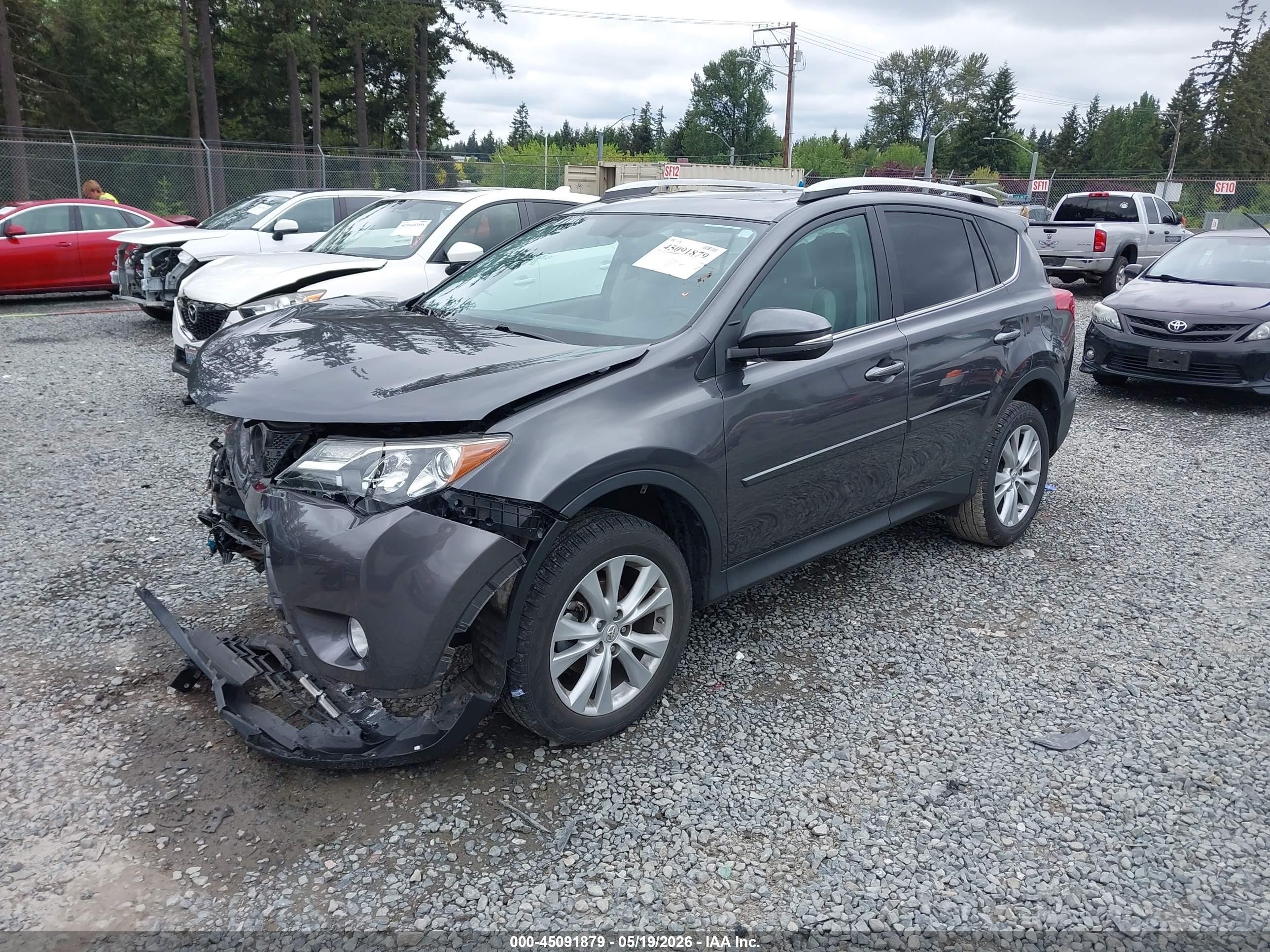 2015 Toyota Rav4 Limited Gray vin: 2T3DFREV2FW240115