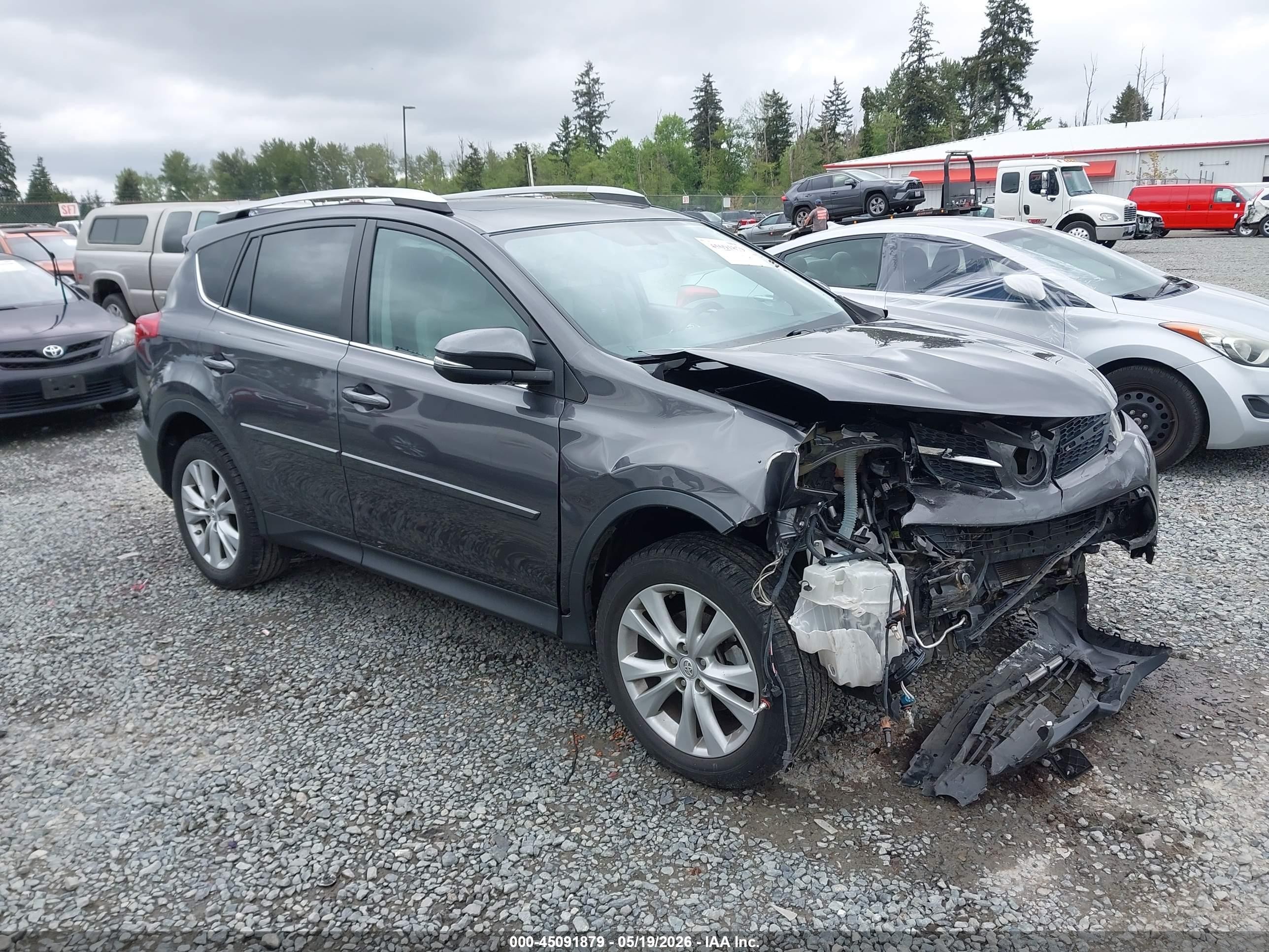2015 Toyota Rav4 Limited Gray vin: 2T3DFREV2FW240115