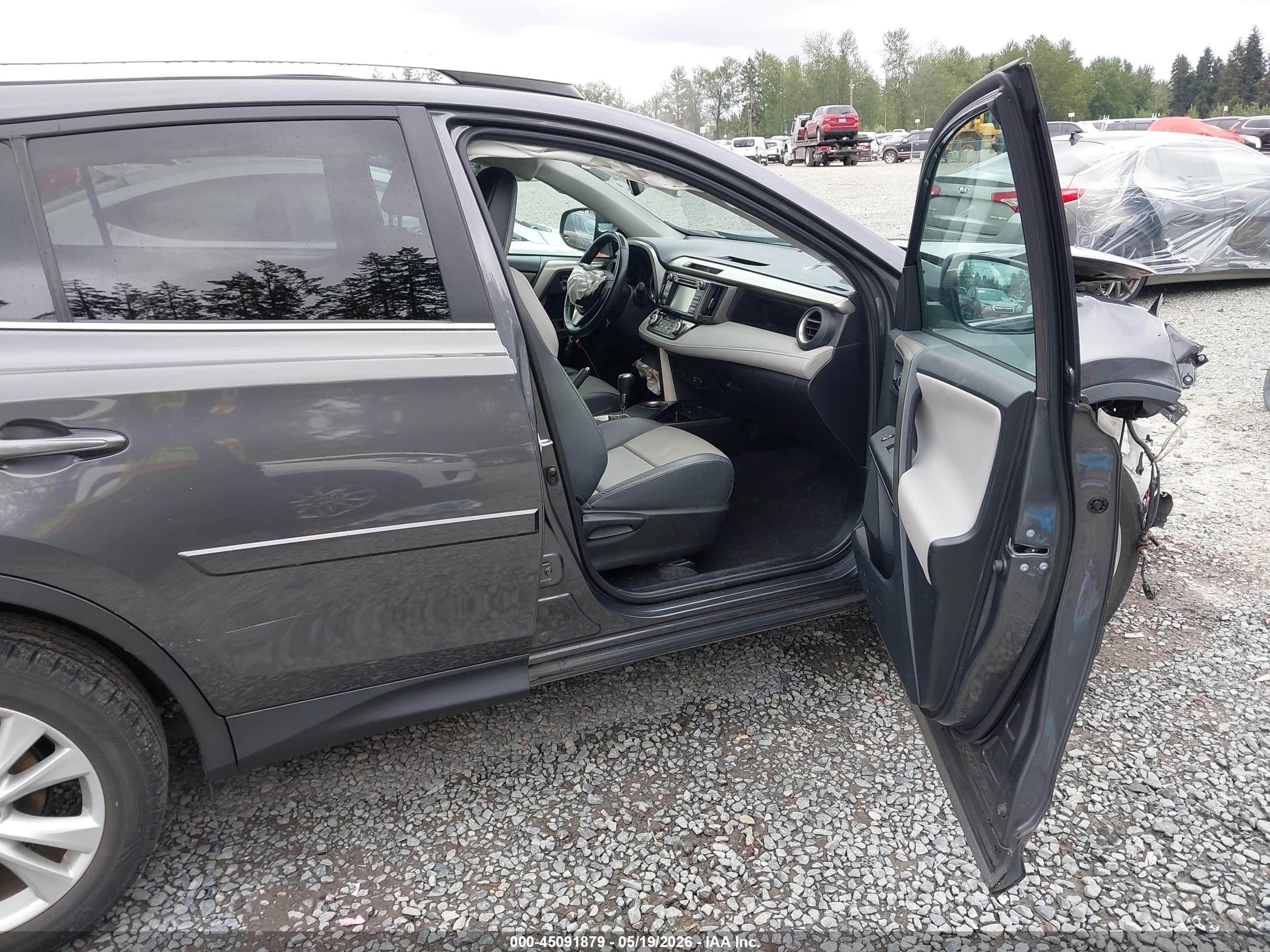 2015 Toyota Rav4 Limited Gray vin: 2T3DFREV2FW240115