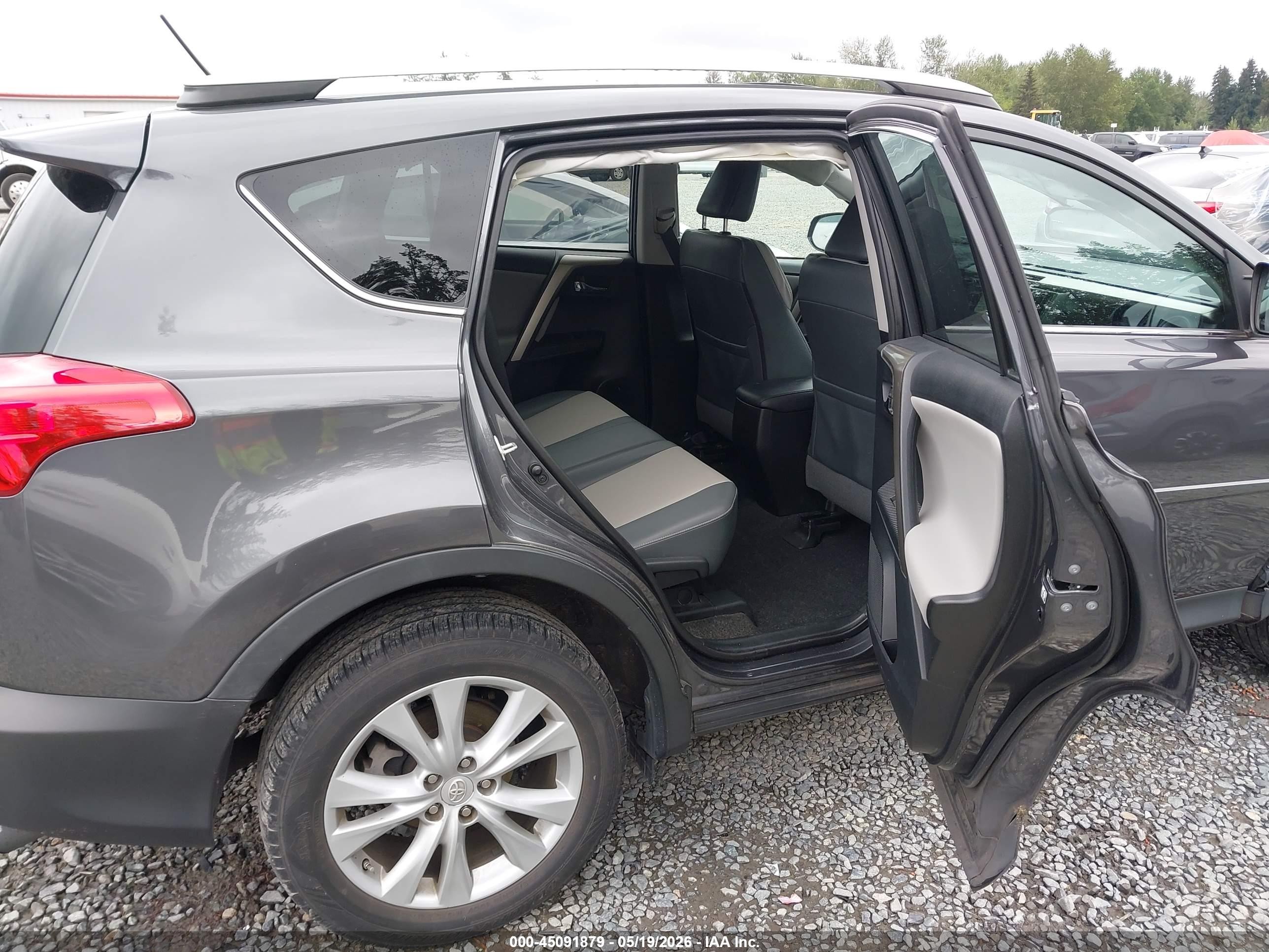 2015 Toyota Rav4 Limited Gray vin: 2T3DFREV2FW240115