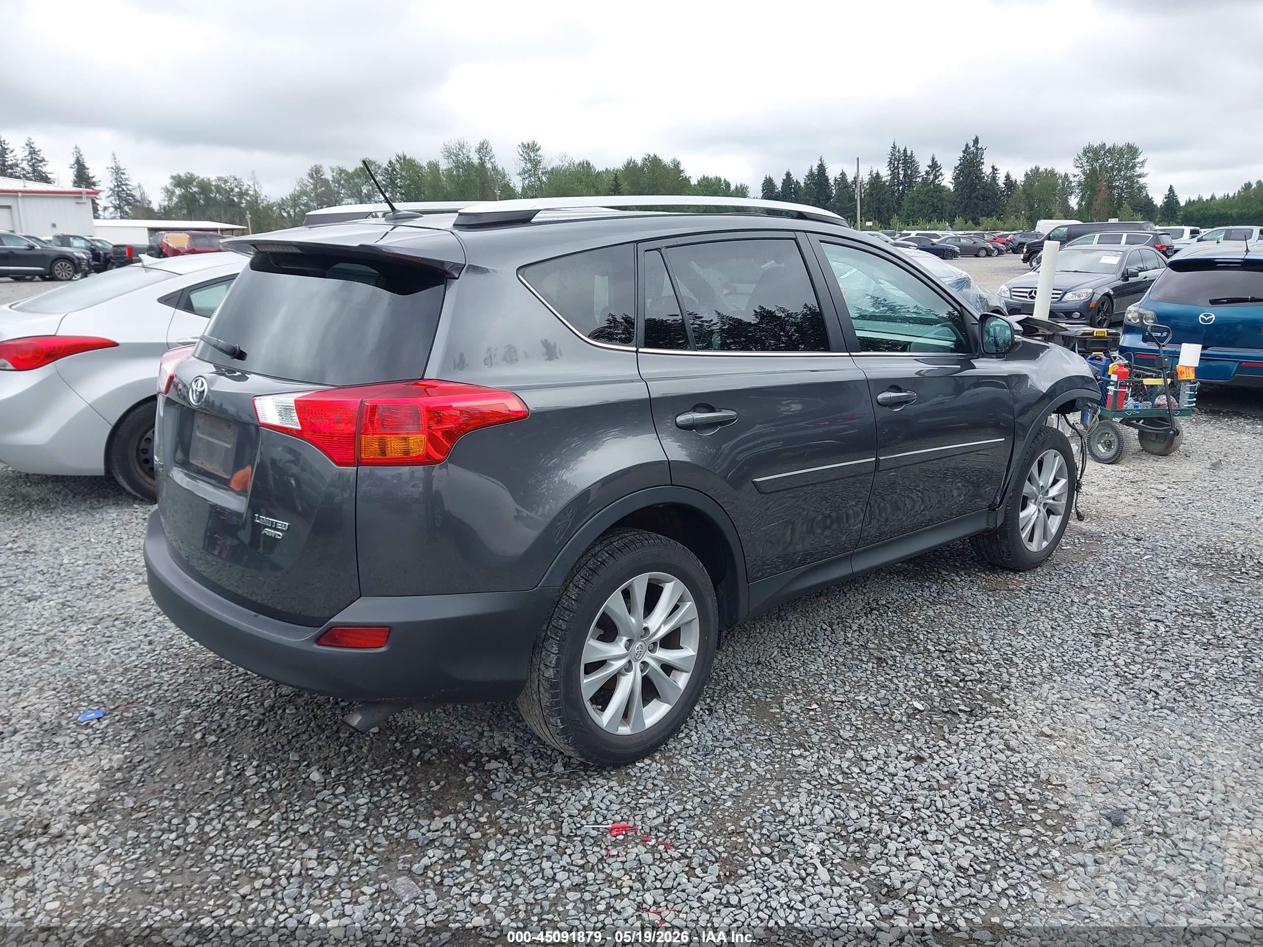 2015 Toyota Rav4 Limited Gray vin: 2T3DFREV2FW240115