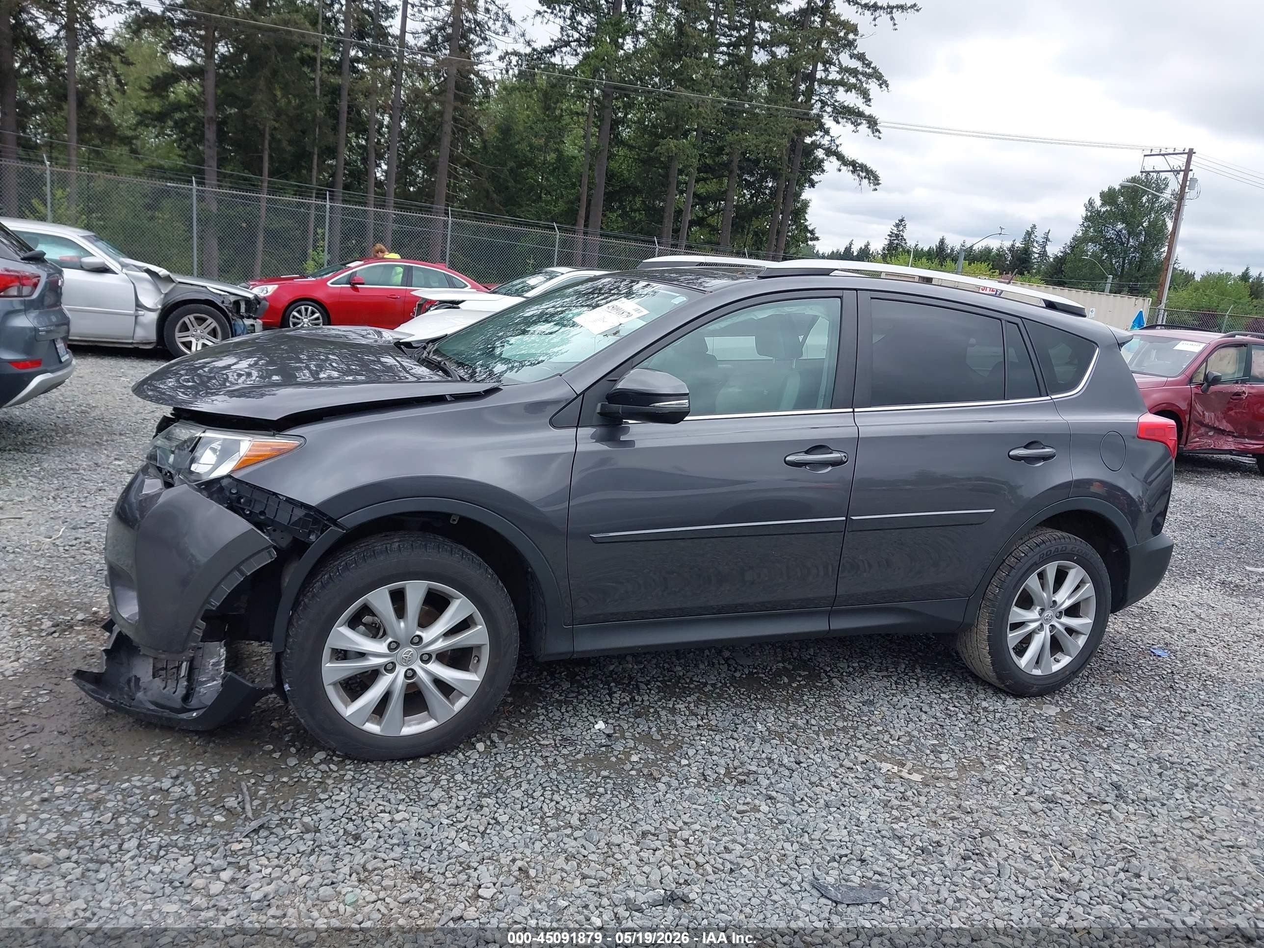 2015 Toyota Rav4 Limited Gray vin: 2T3DFREV2FW240115