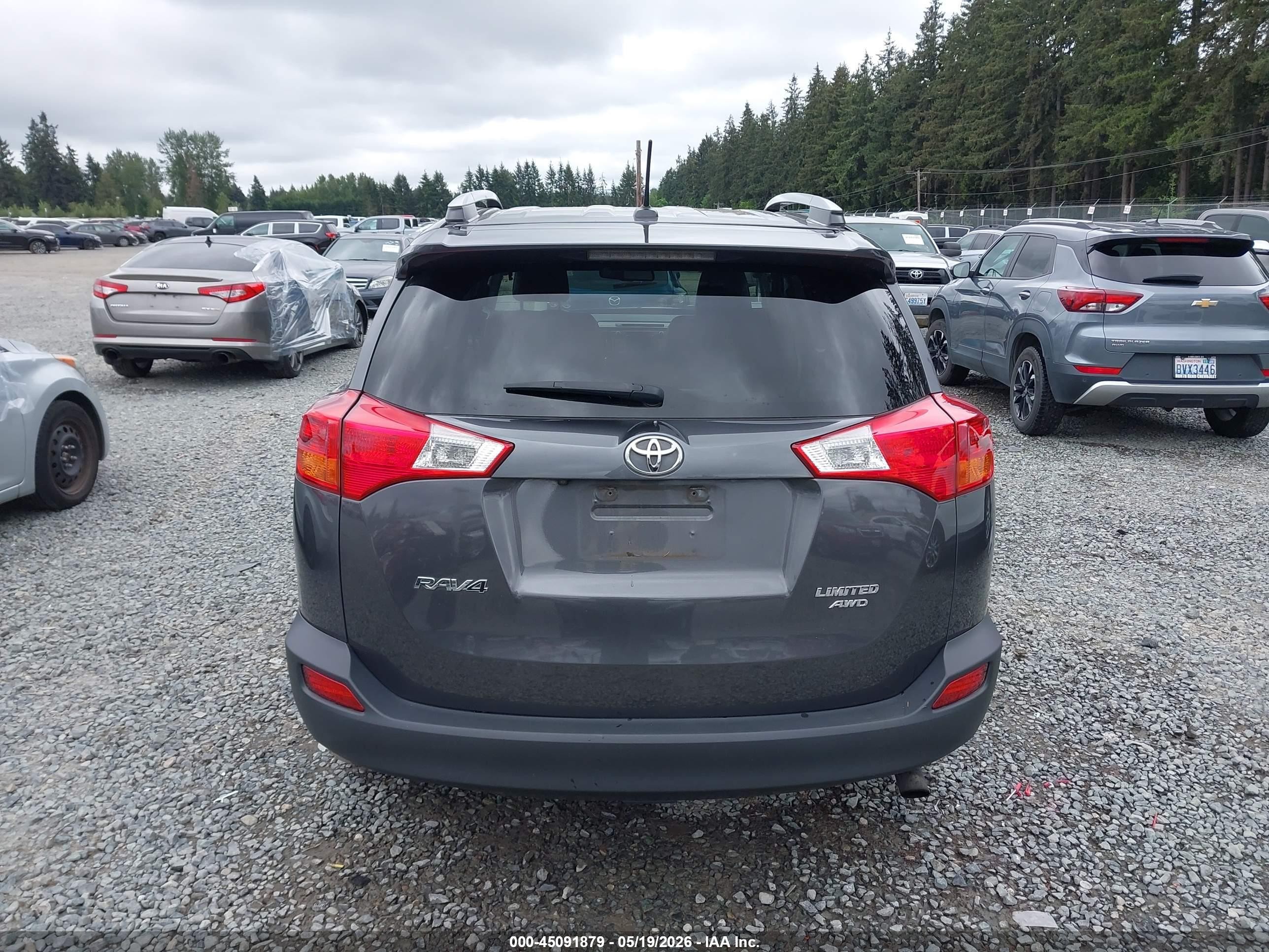 2015 Toyota Rav4 Limited Gray vin: 2T3DFREV2FW240115