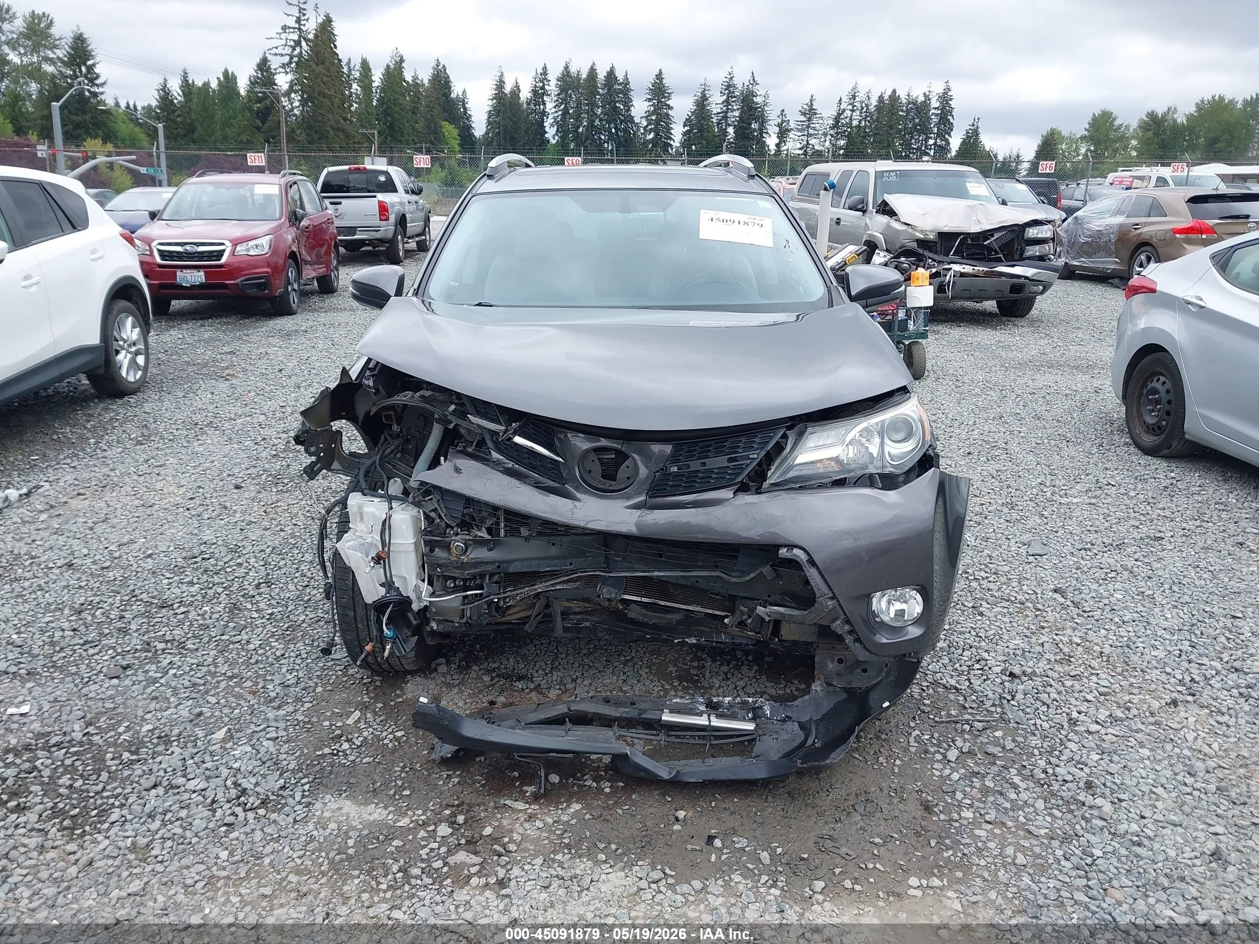 2015 Toyota Rav4 Limited Gray vin: 2T3DFREV2FW240115