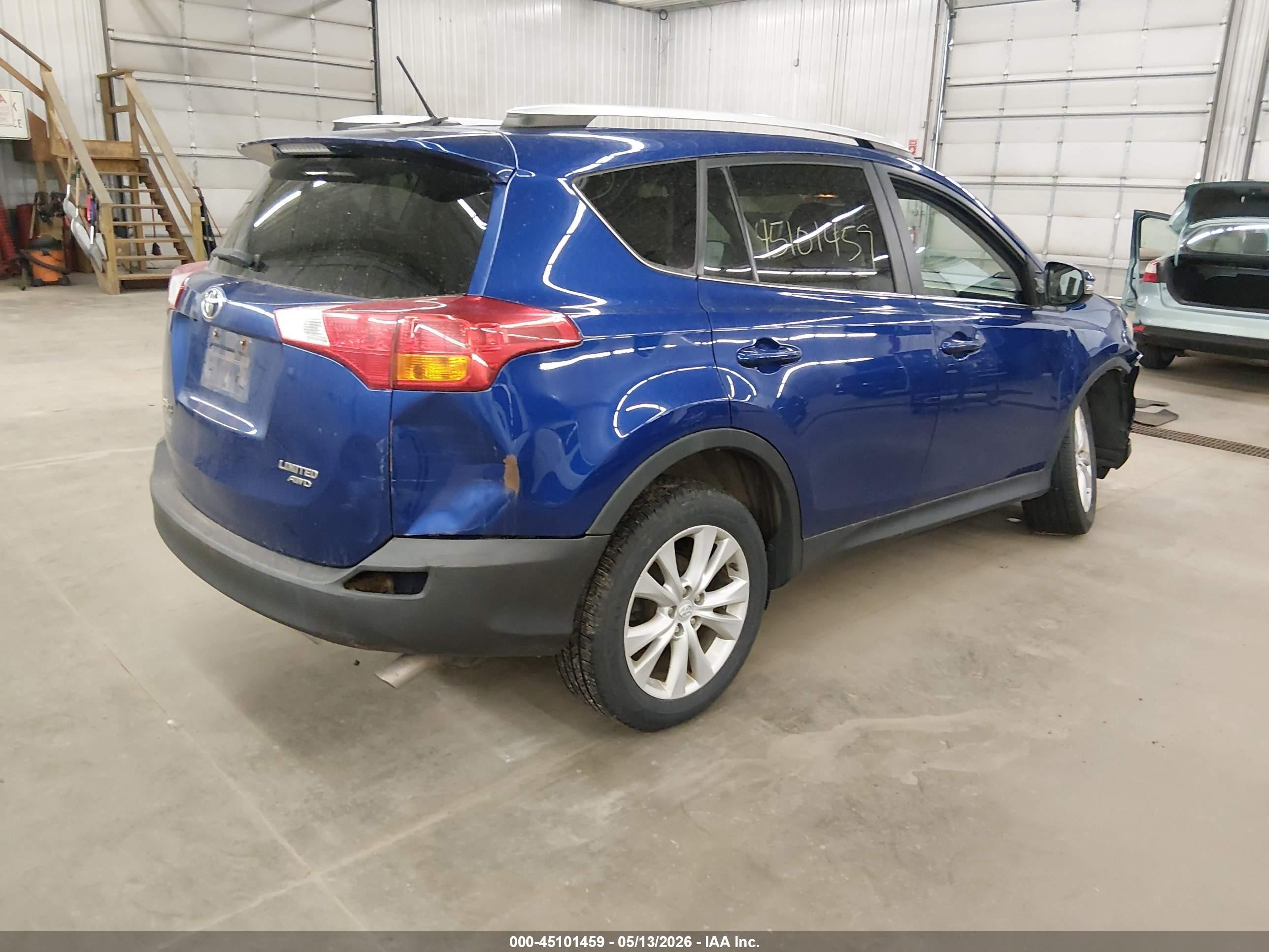 2015 Toyota Rav4 Limited Blue vin: 2T3DFREV2FW273504